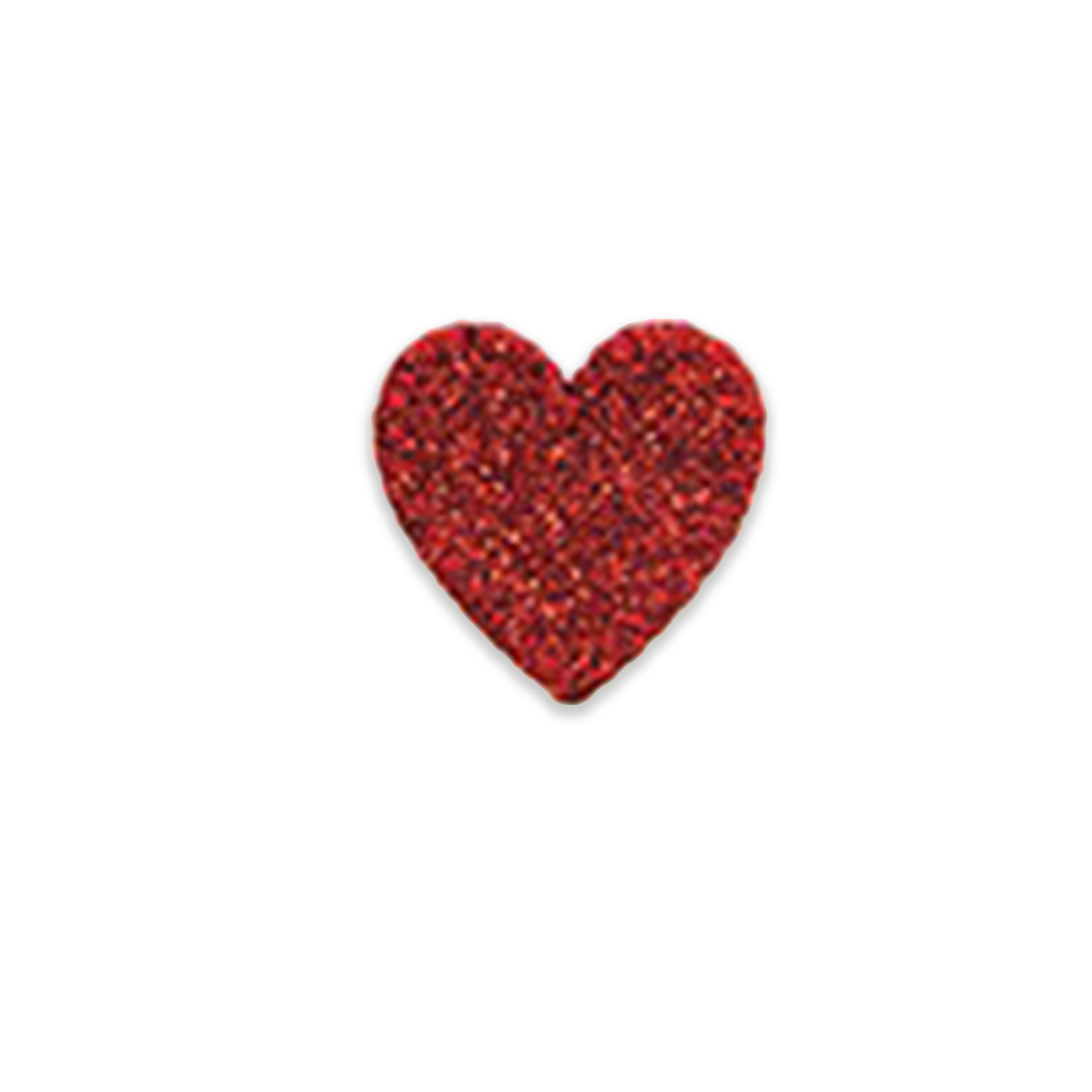 Applicazione Termoadesiva Cuoricino Glitter Image