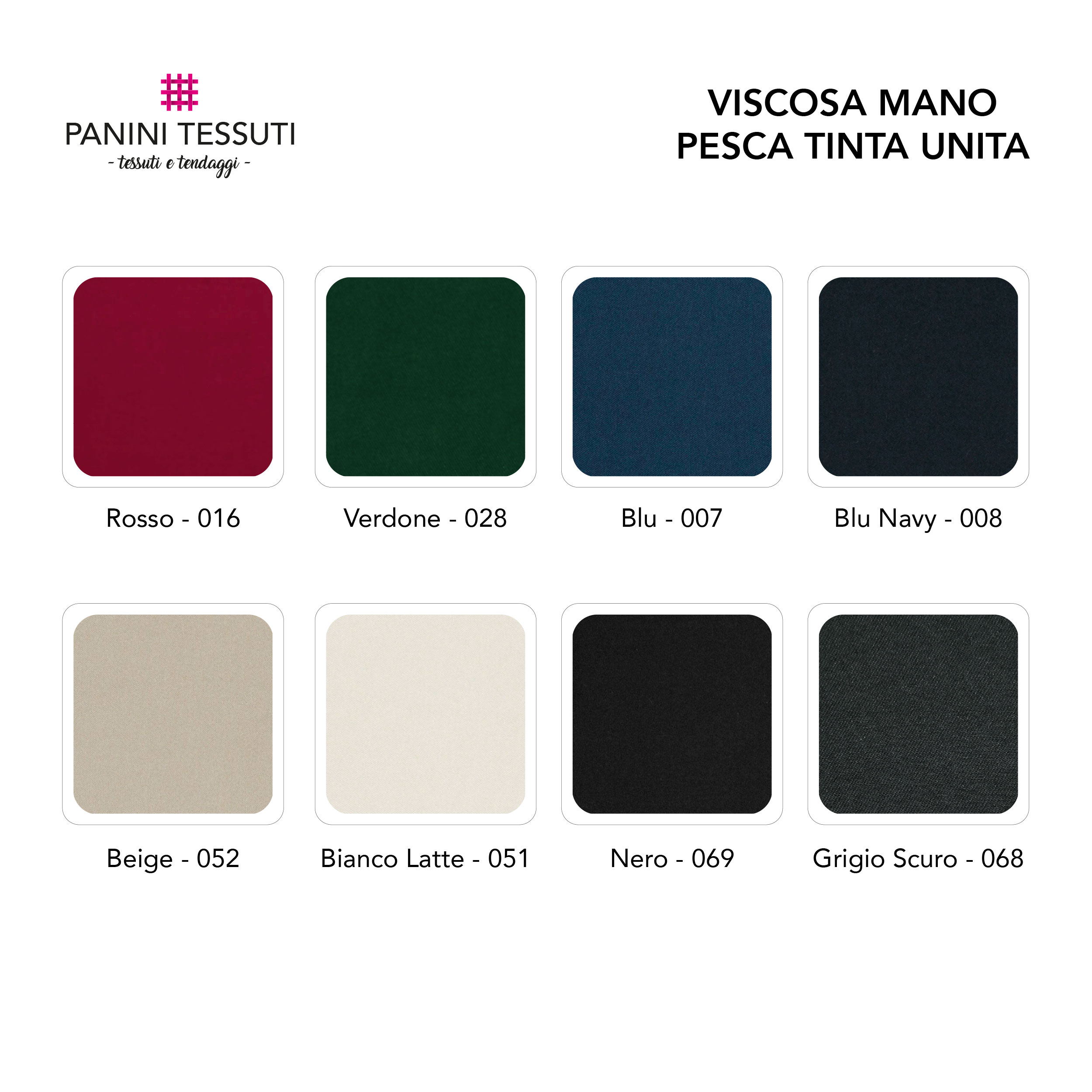 Tessuto Viscosa Mano Pesca Tinta Unita Image