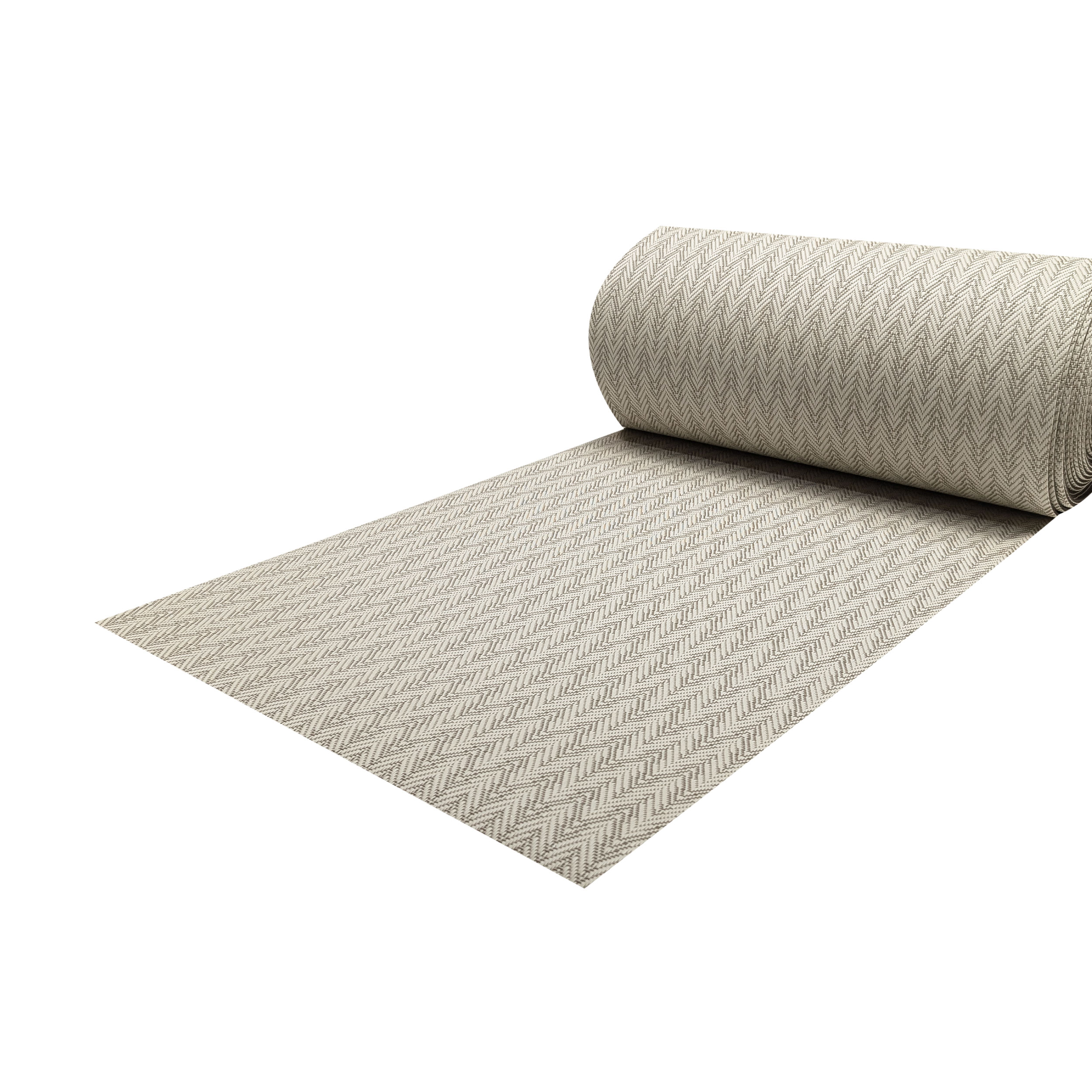 Passatoia da Cucina Zig Zag Panna e Grigio Image