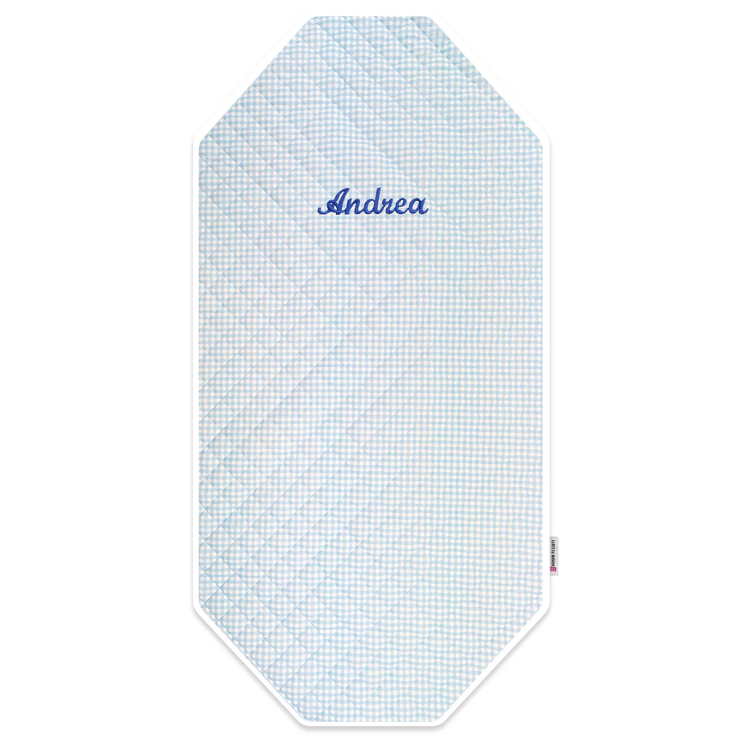 Copri Brandina Quadretti Azzurro Image