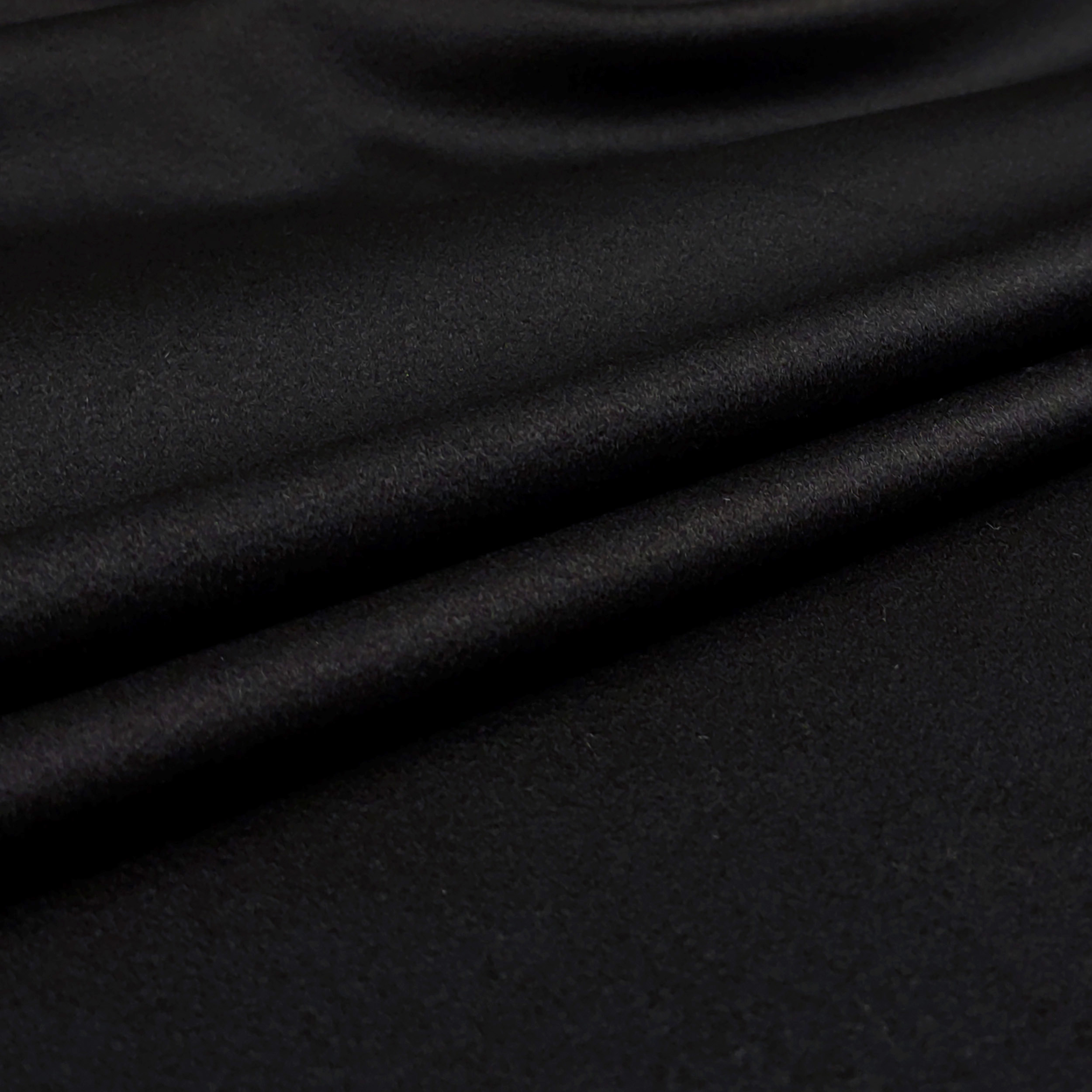 tessuto per capotto alta moda di cachemire nero