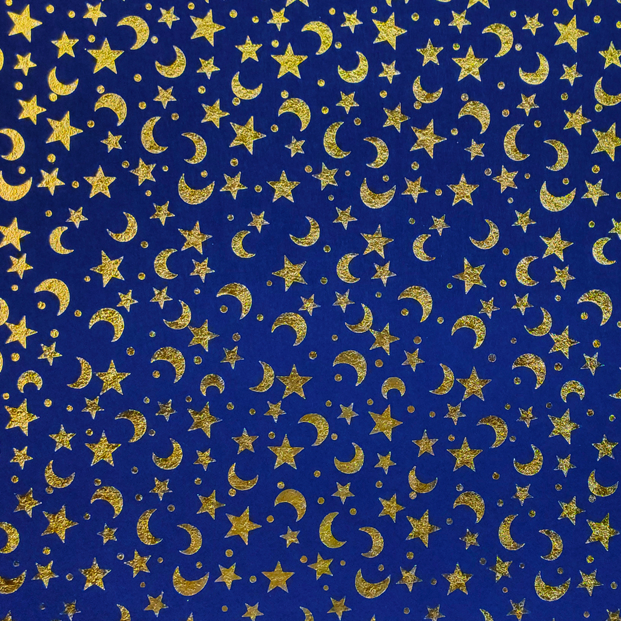 Pannolenci lune e stelle oro sfondo blu