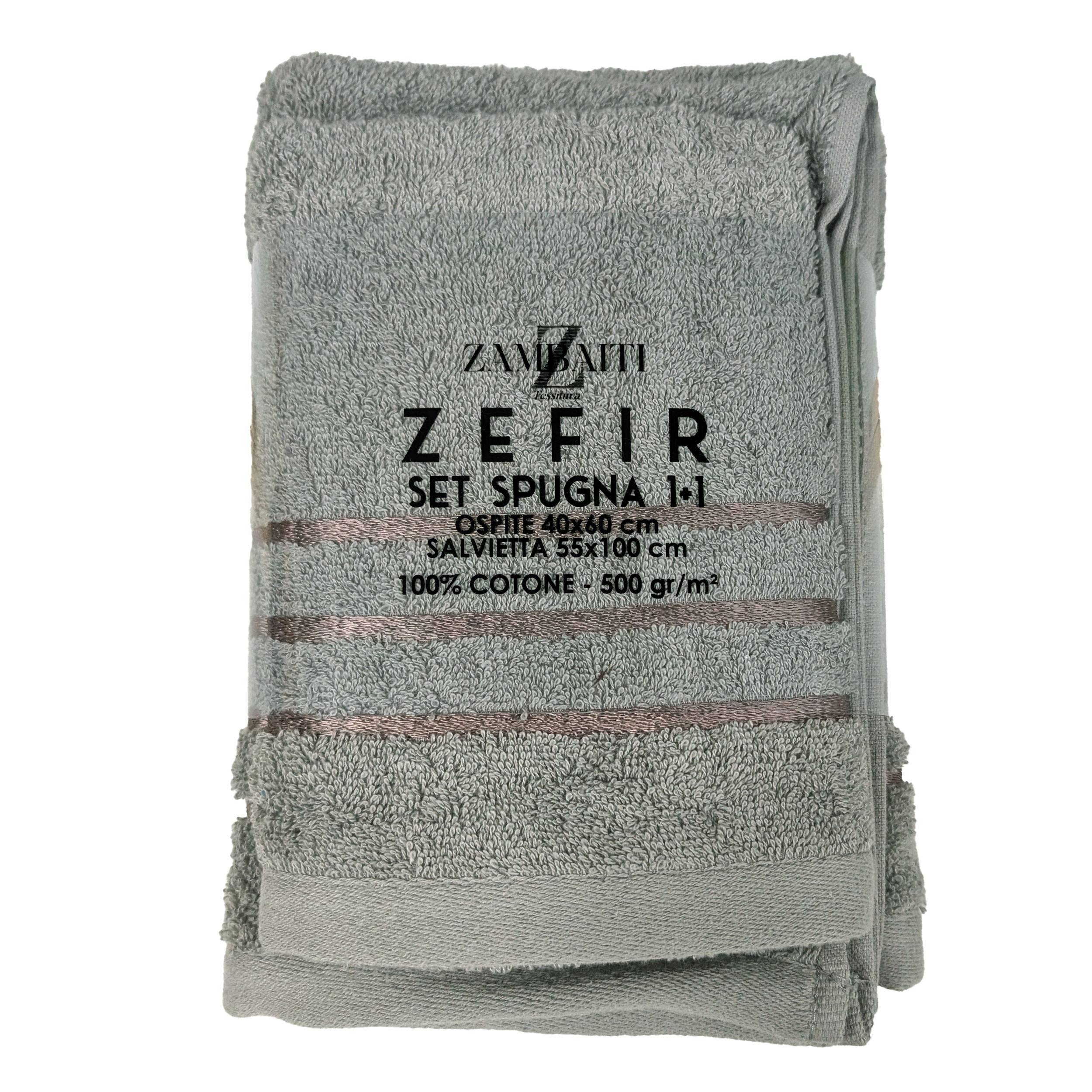 Set Asciugamani Bagno Viso e Ospite Grigio Image