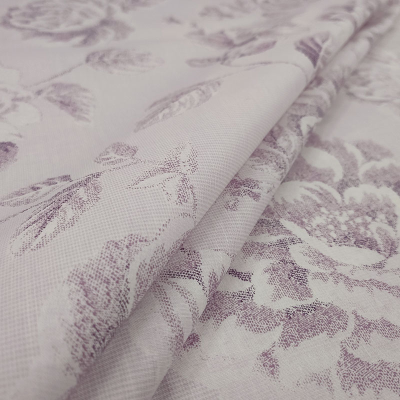 Cotone rose disegnate lilla