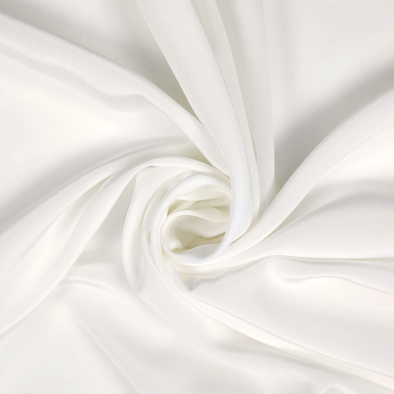 Tessuto online in pura seta effetto crepe bianco