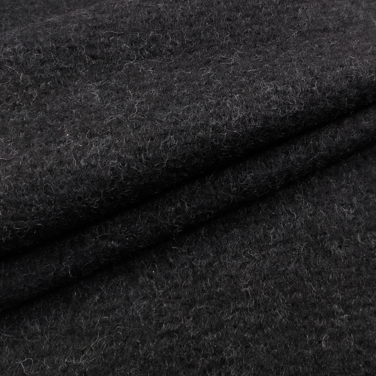 Tessuto in misto lana antracite