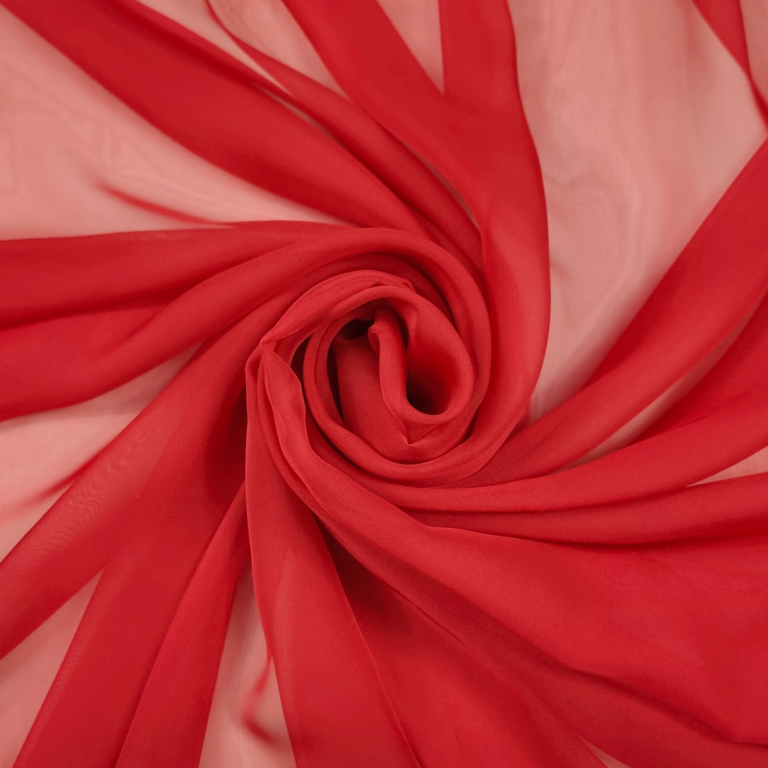 Division Textil, Tessuto Rosso sfumato con pois tono su tono