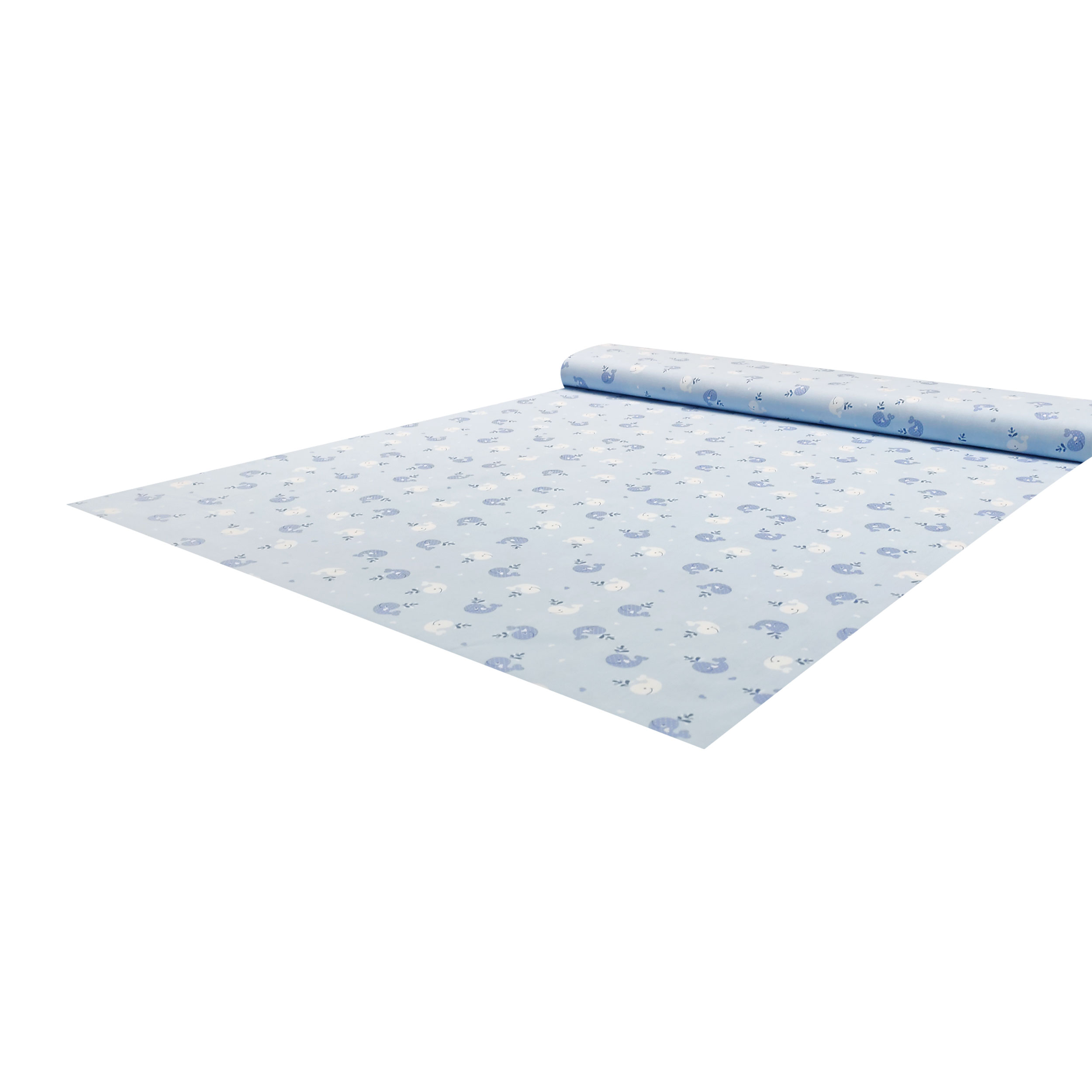 Cotone Balene Sfondo Celeste