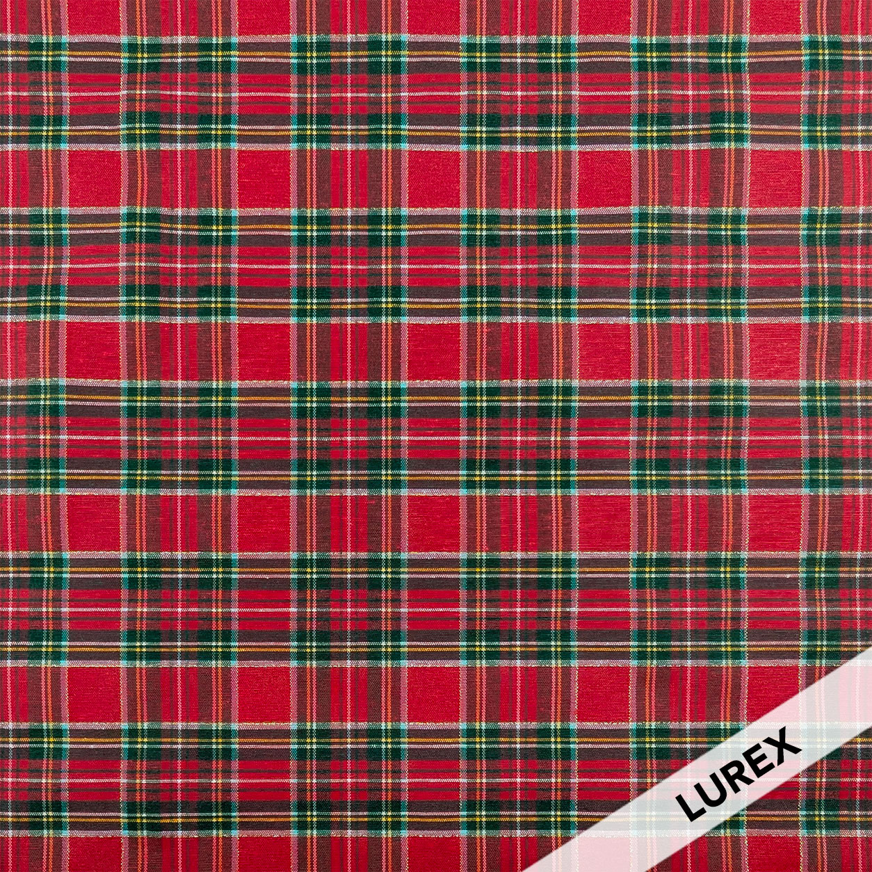 Tessuto per Tovaglia Resinata Scozzese Lurex Image