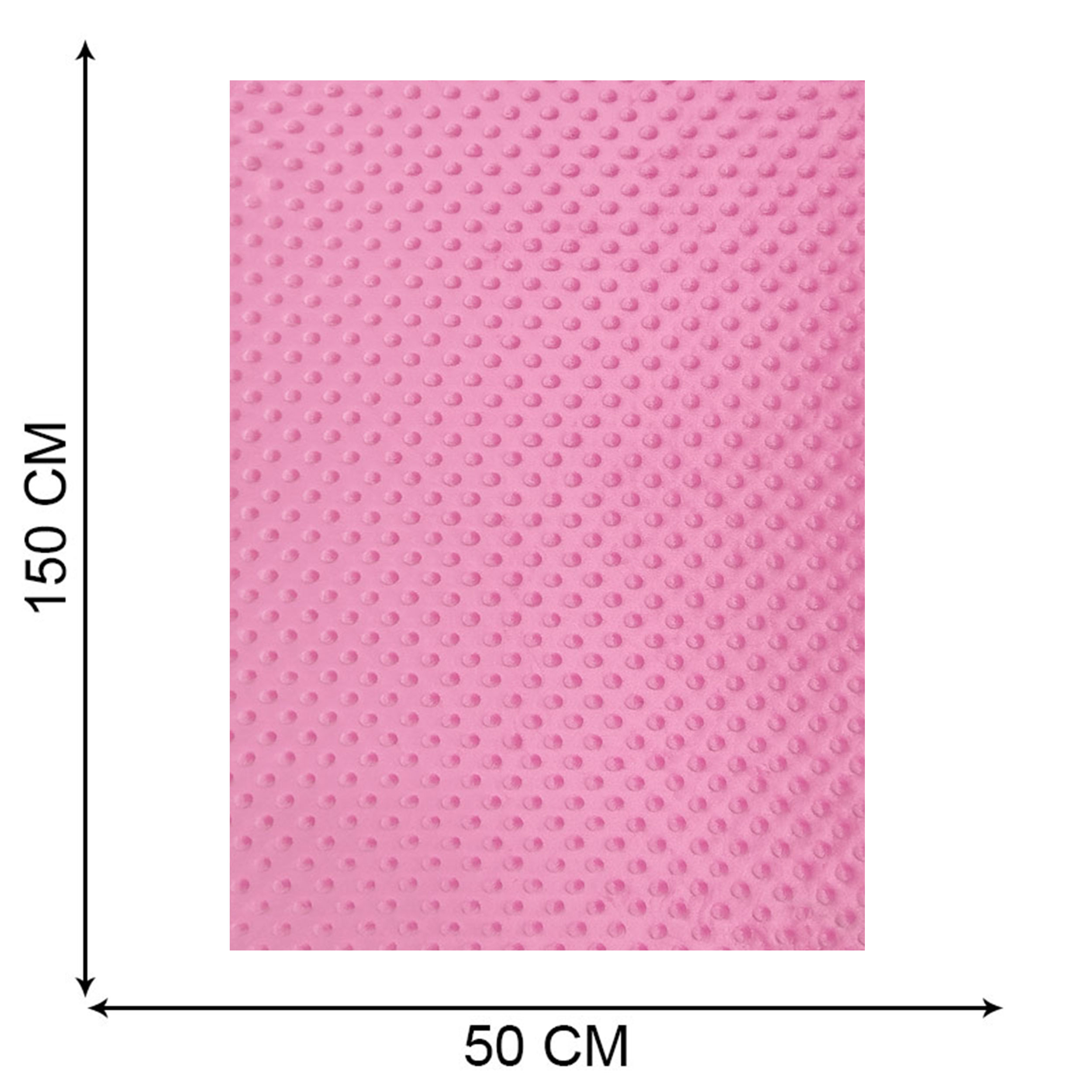 Ritaglio Minky Dots Peluche Fuxia 50 x 150 cm Image