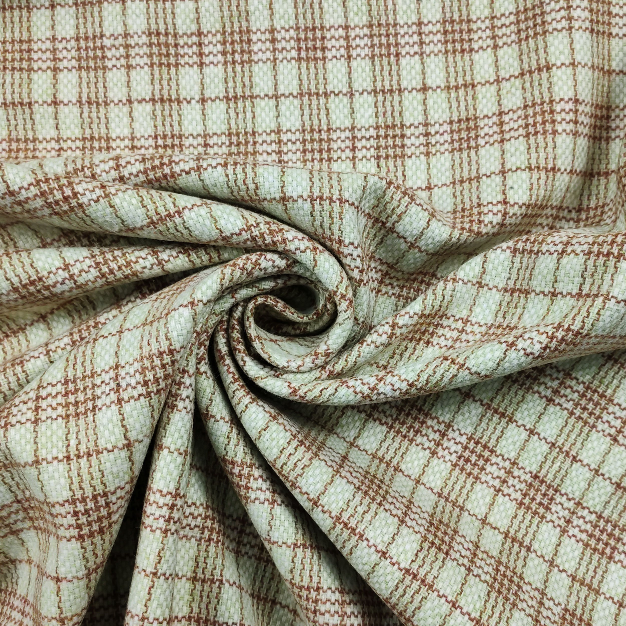 Scampolo Tartan Verde e Marrone