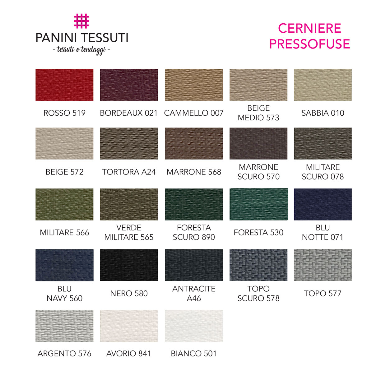 cerniere-pressofuse-tabella-colore