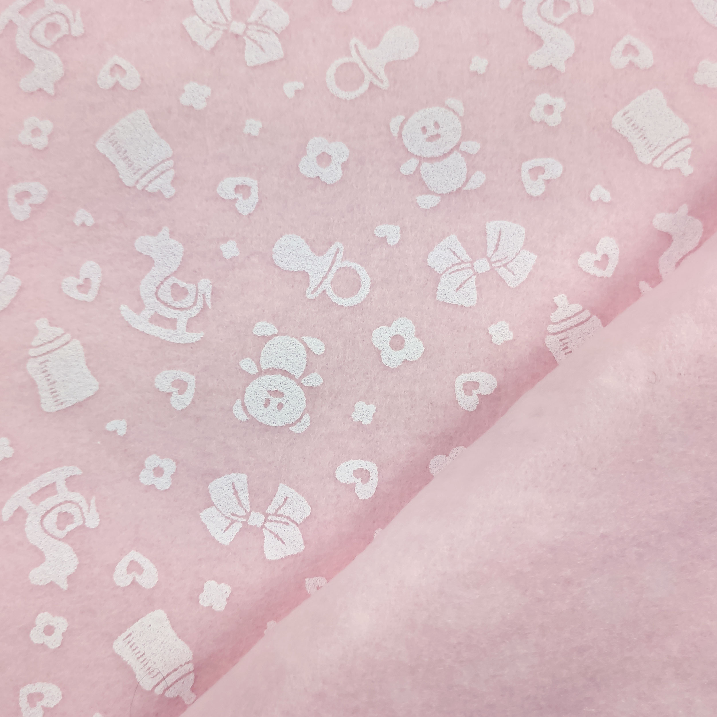 Pannolenci Rosa con Giocattoli Bianchi Panini