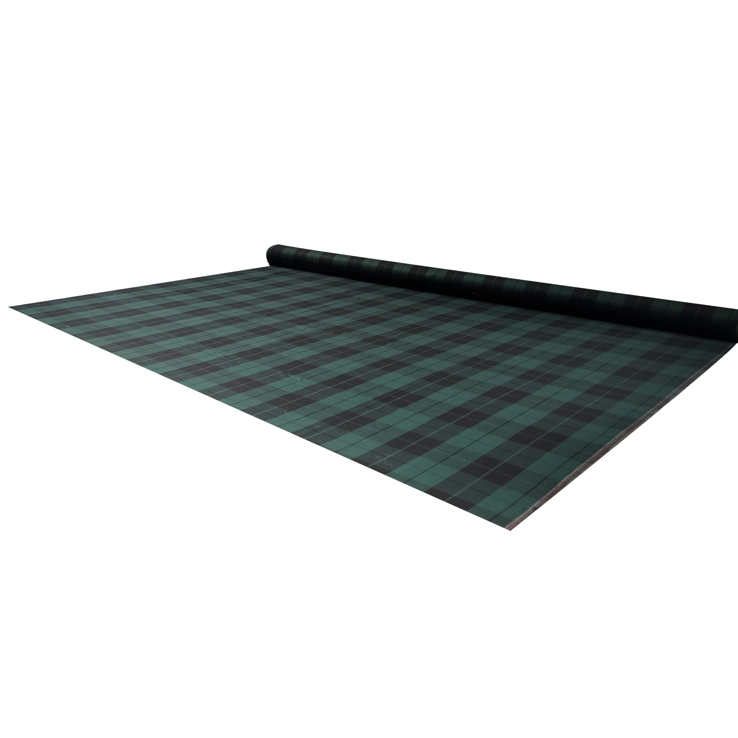 Tessuto Tartan Quadri Verdi e Neri Image