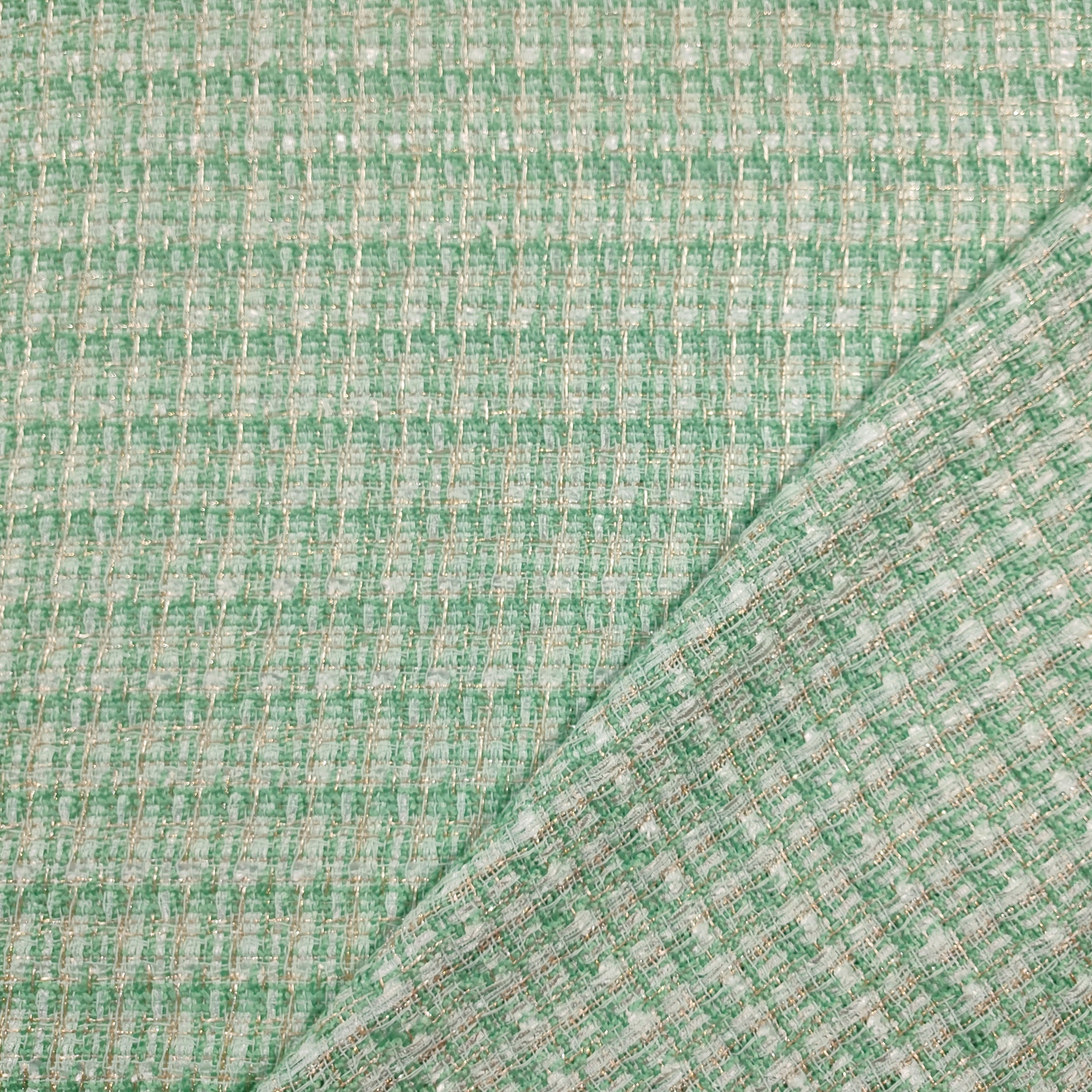 Tweed Verde Menta Lurex Image
