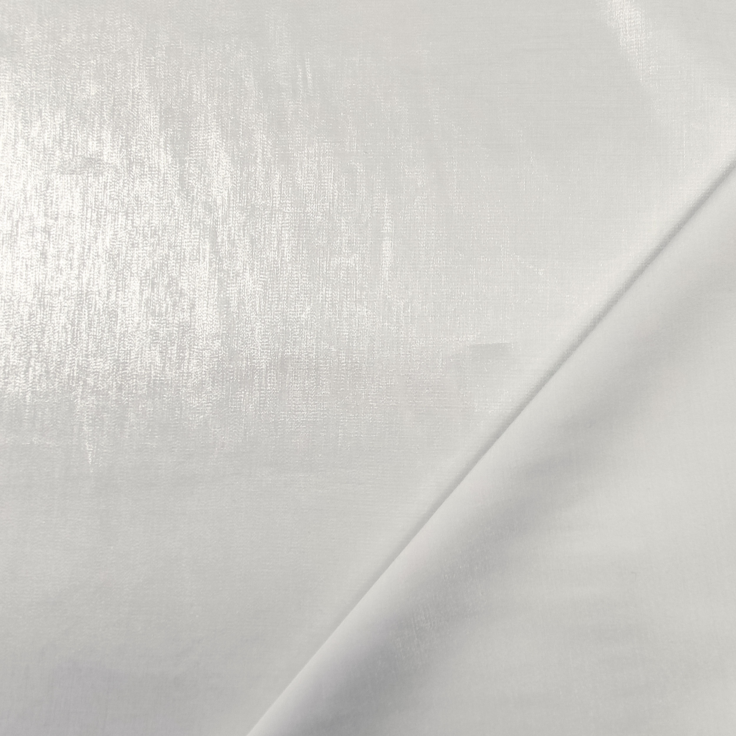 Raso Spalmato Lurex Sposa Bianco Ottico