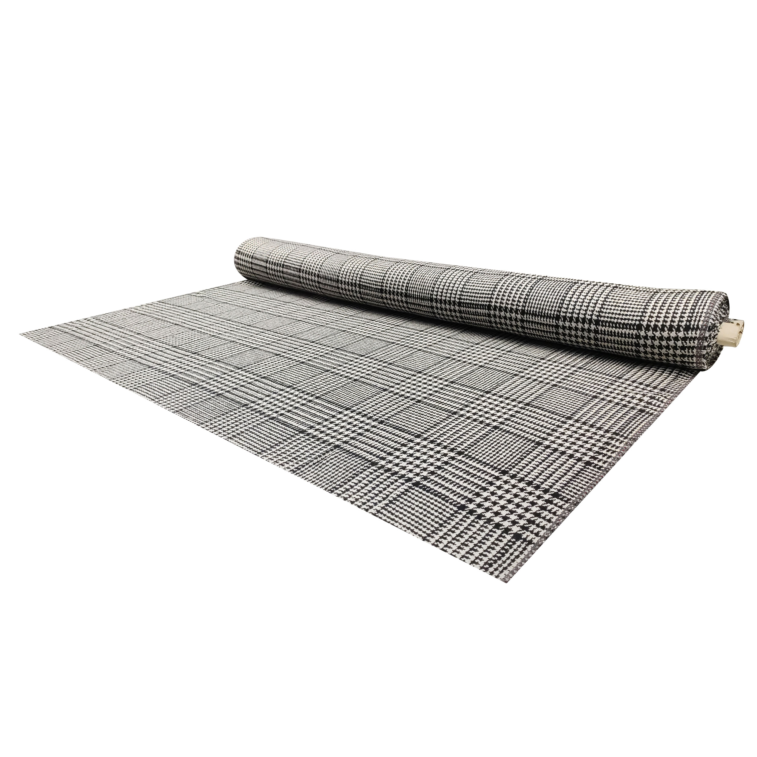 Tartan Misto Cotone Pied de Poule Nero e Bianco
