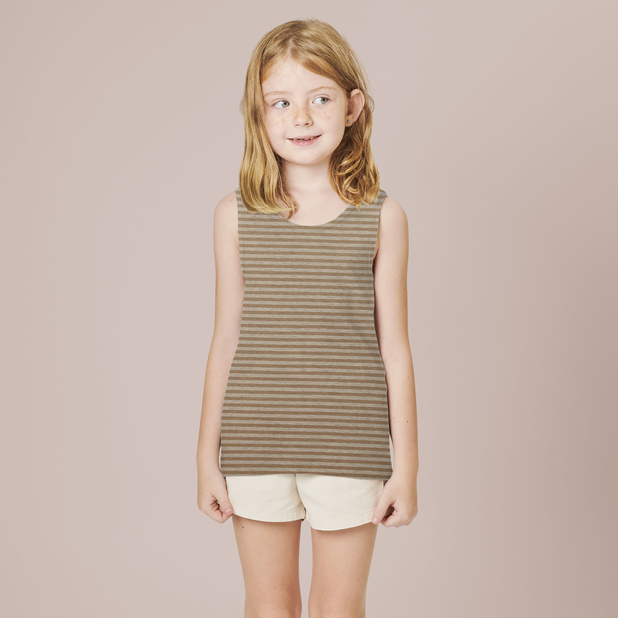 Jersey Righe Cammello e Beige