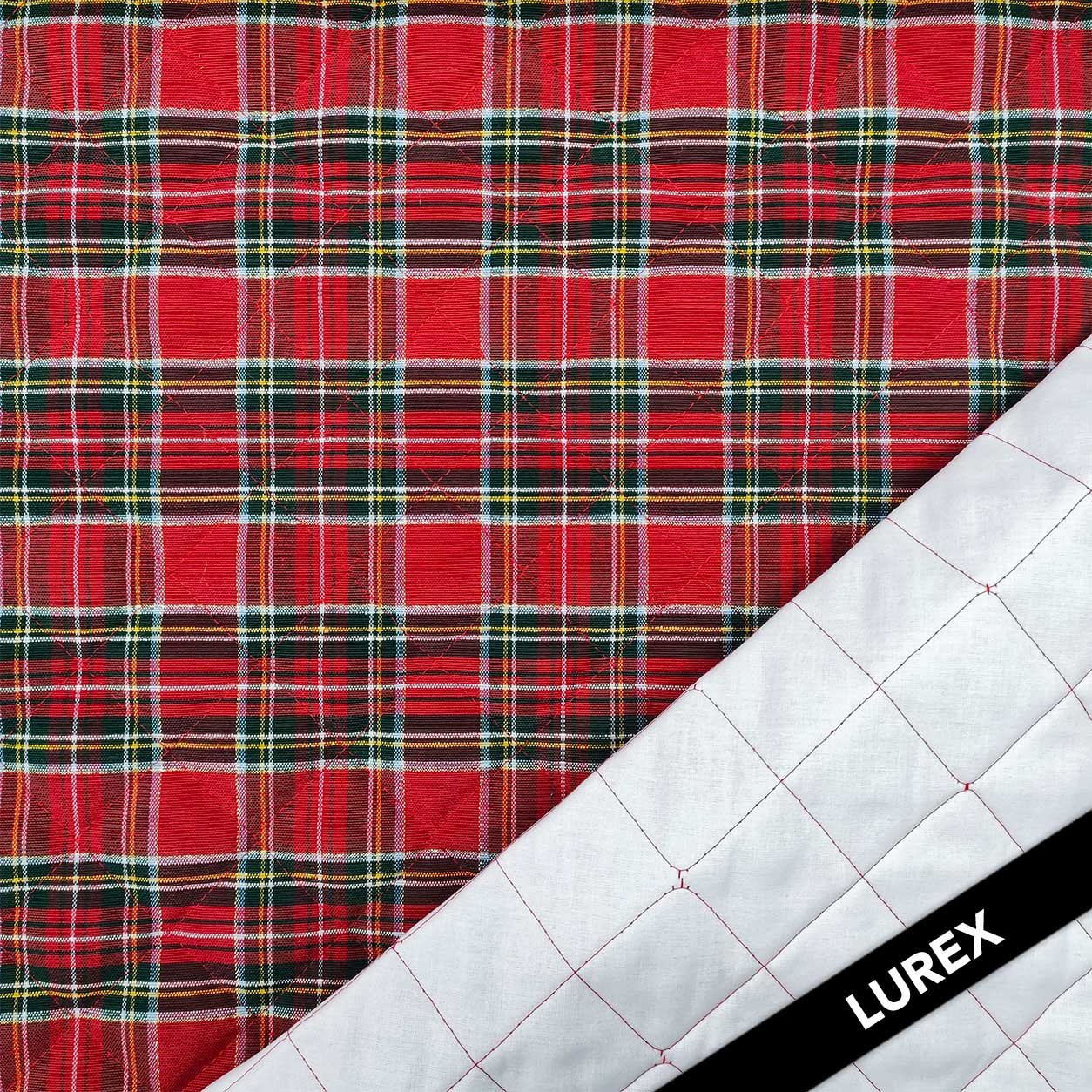 Tessuto Lurex Scozzese Trapuntato