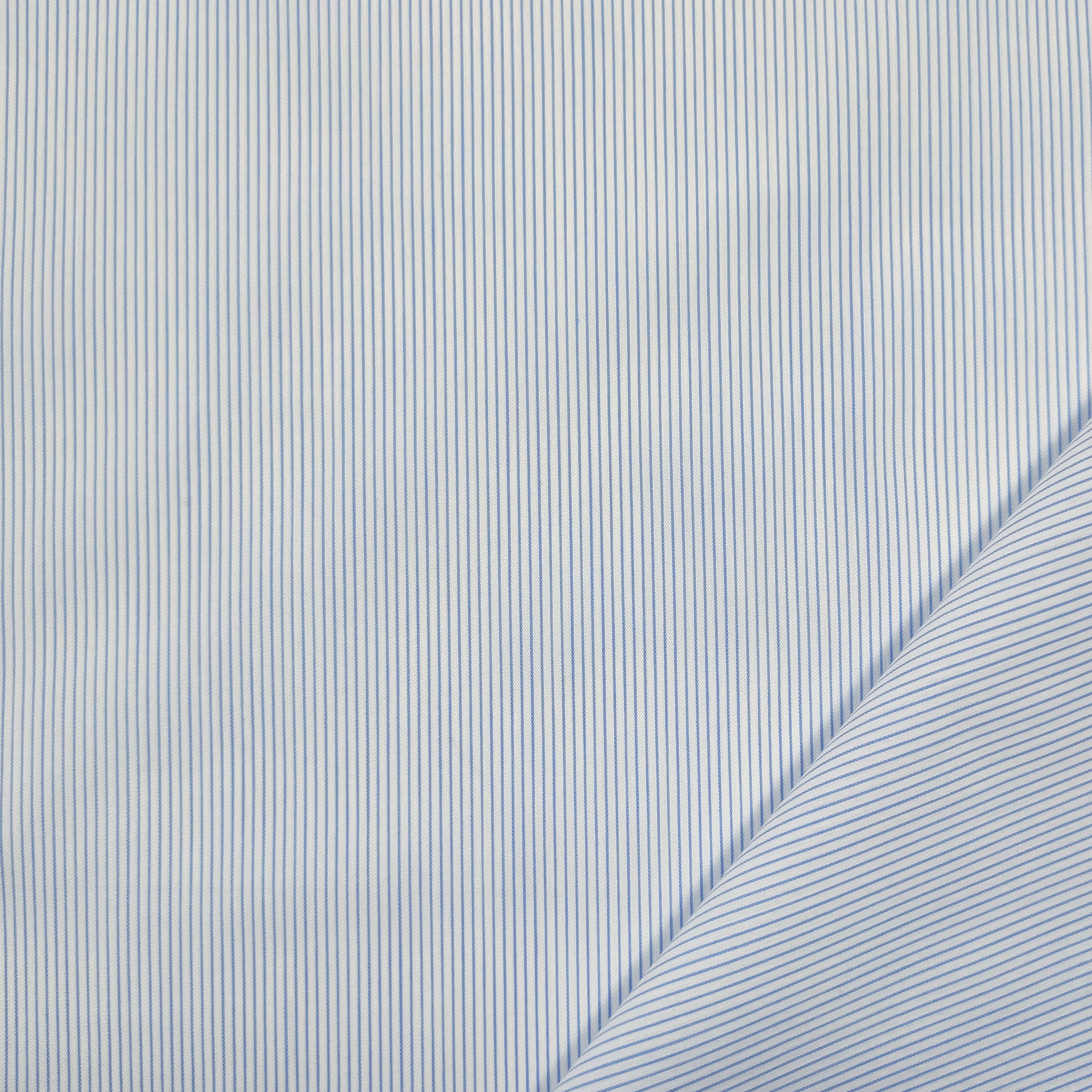 Cotone Camiceria Micro Righe Sfondo Bianco Image