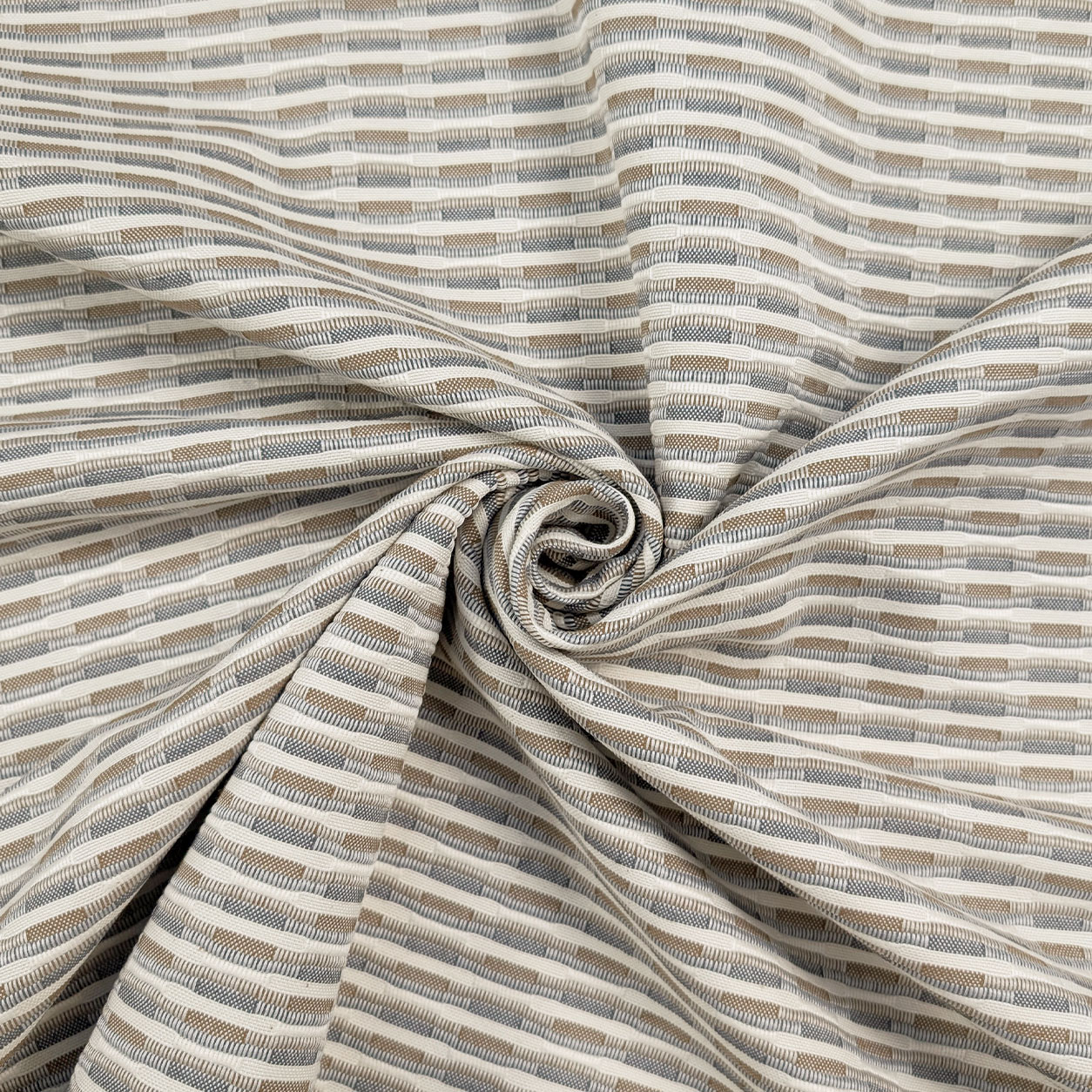 Jacquard Trama Geometrica Tortora e Grigio Image