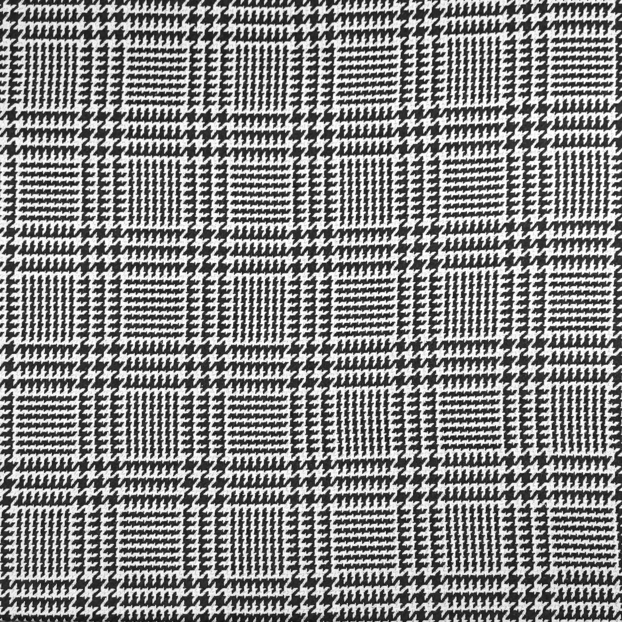 Tessuto per Cappotto Pied De Poule Nero Lurex