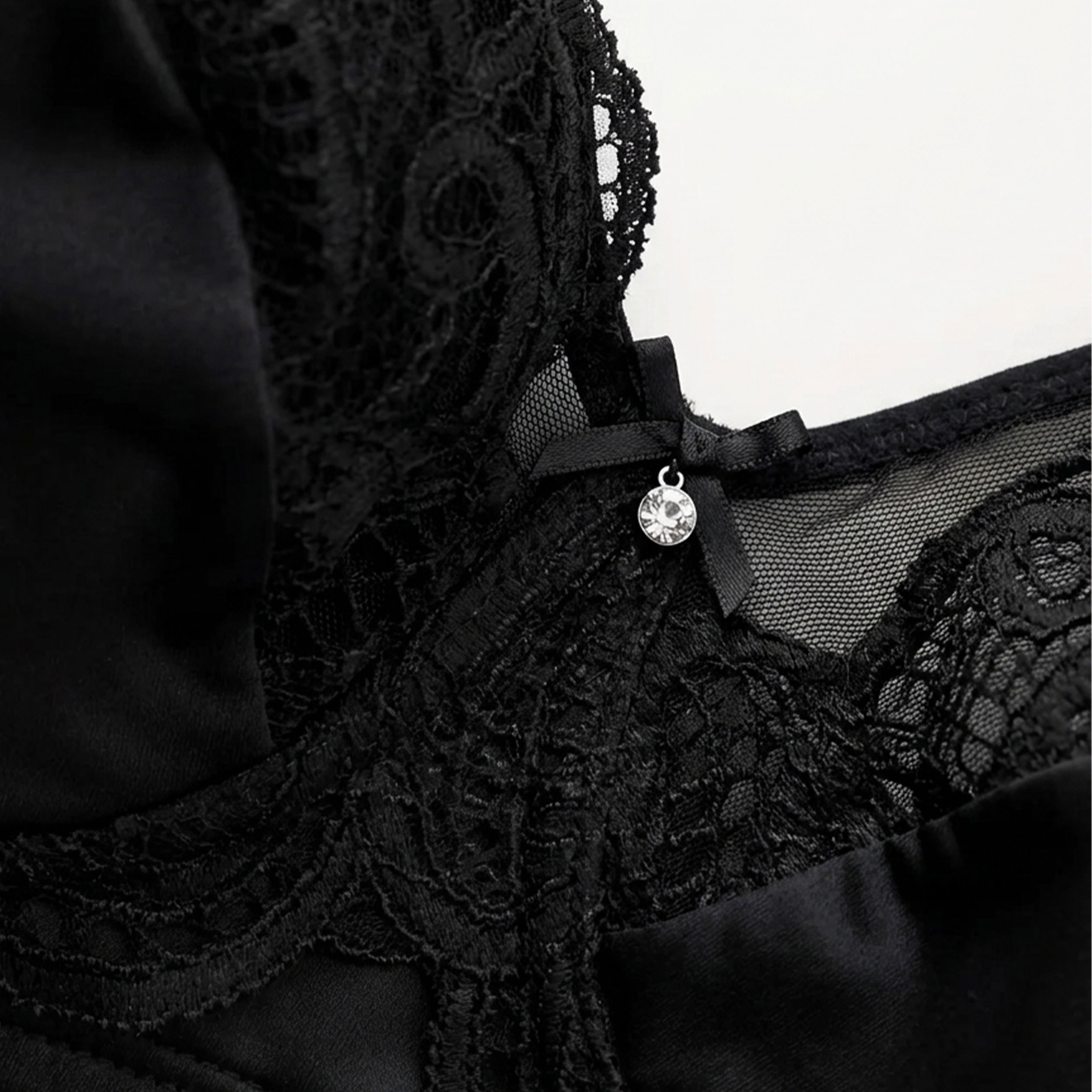 Reggiseno Lepel Senza Ferretto Pizzo Allure Nero Image