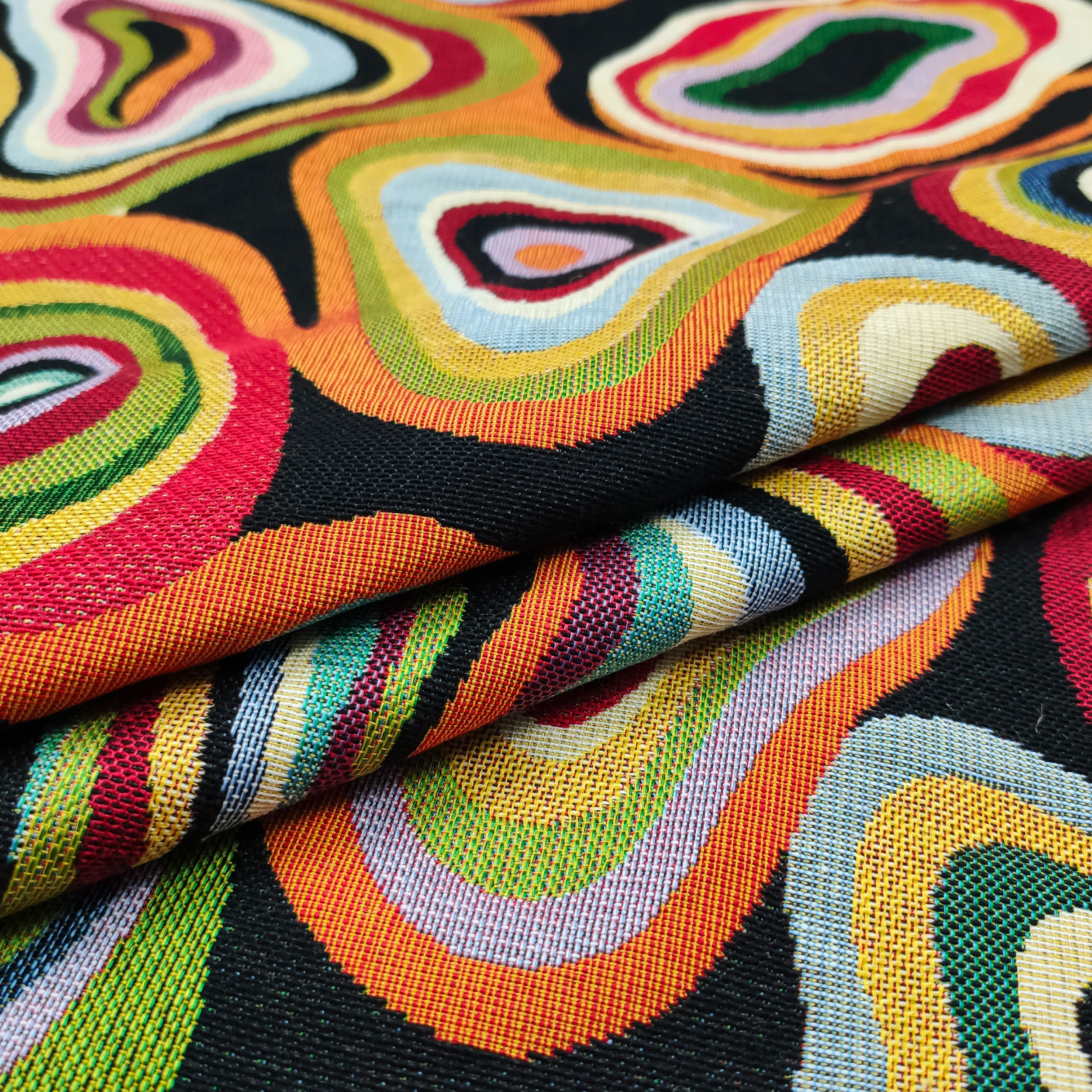 Tessuto Gobelin Arredo Fantasia Astratta Colorata