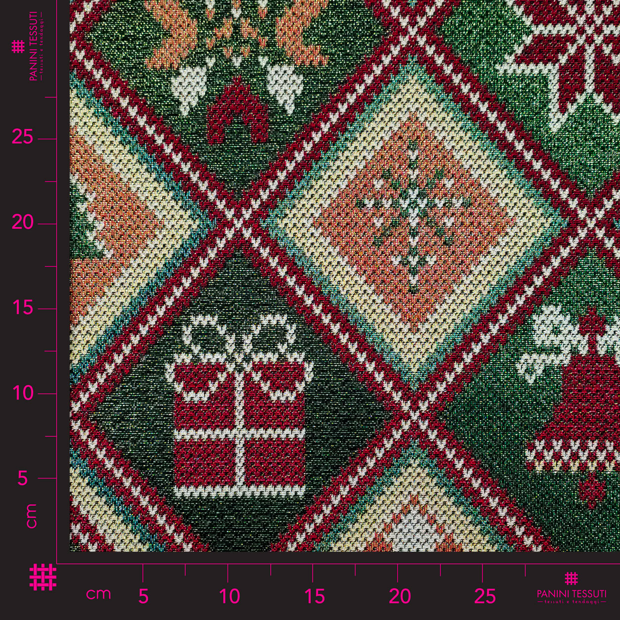 Tessuti gobelin natalizi noel lurex