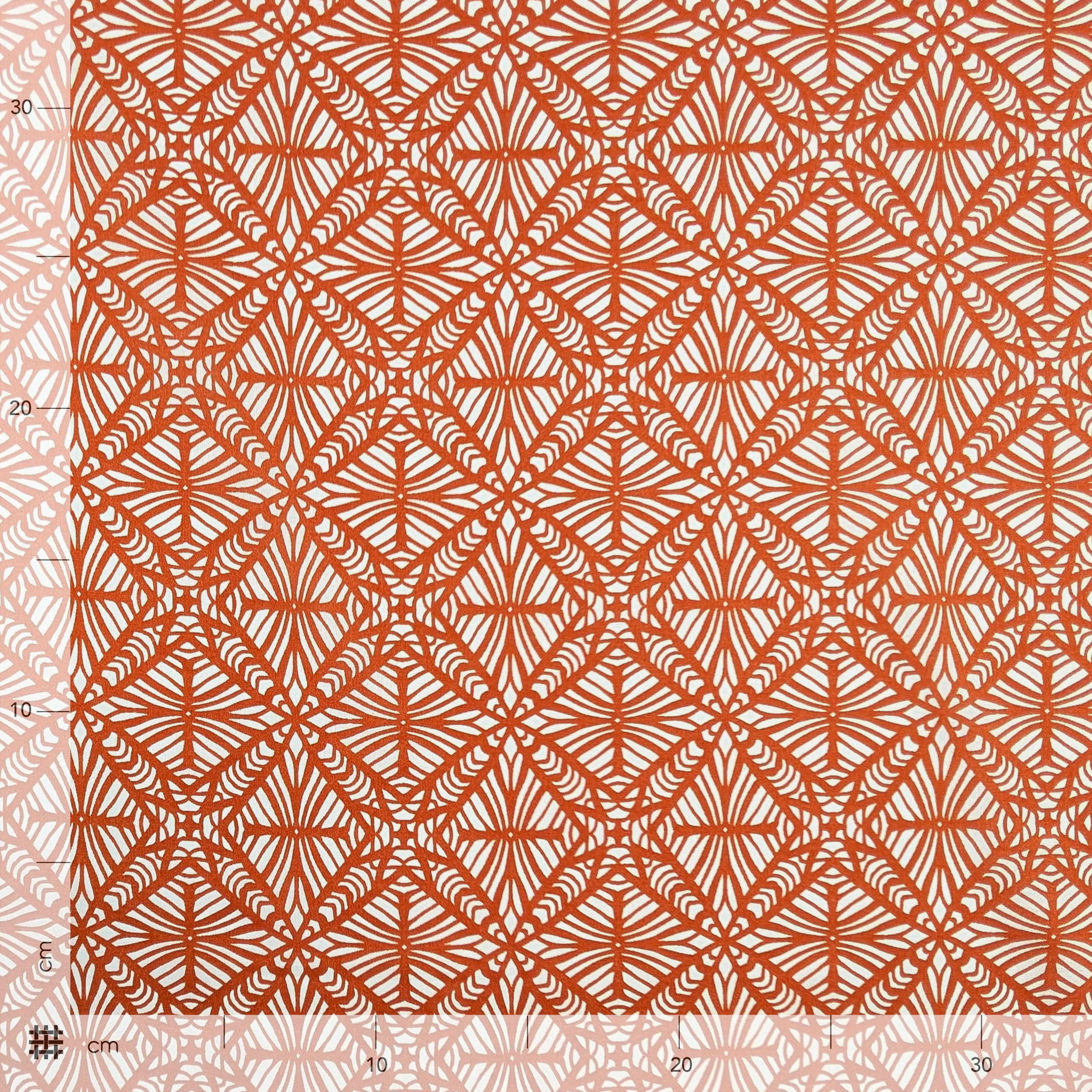 Ritaglio Cotone Fantasia Batik Cognac 280x135 cm Image