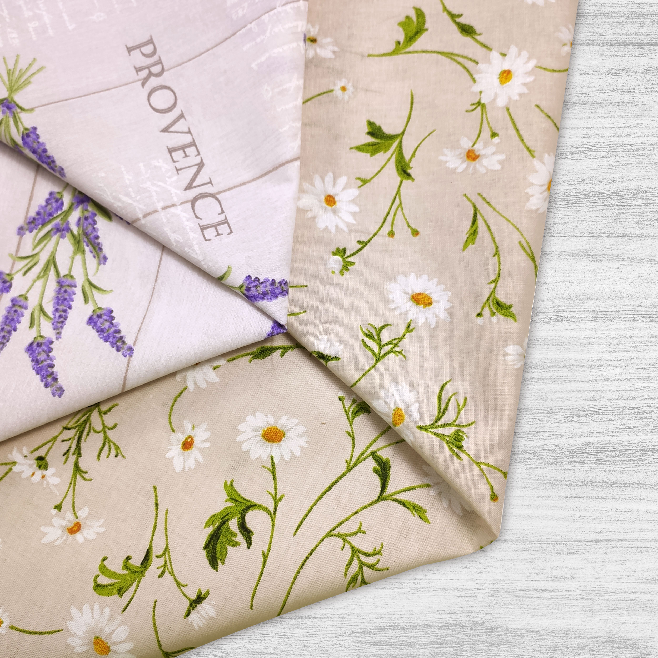 Cotone Tessuto Cotone Lavanda "Provence"