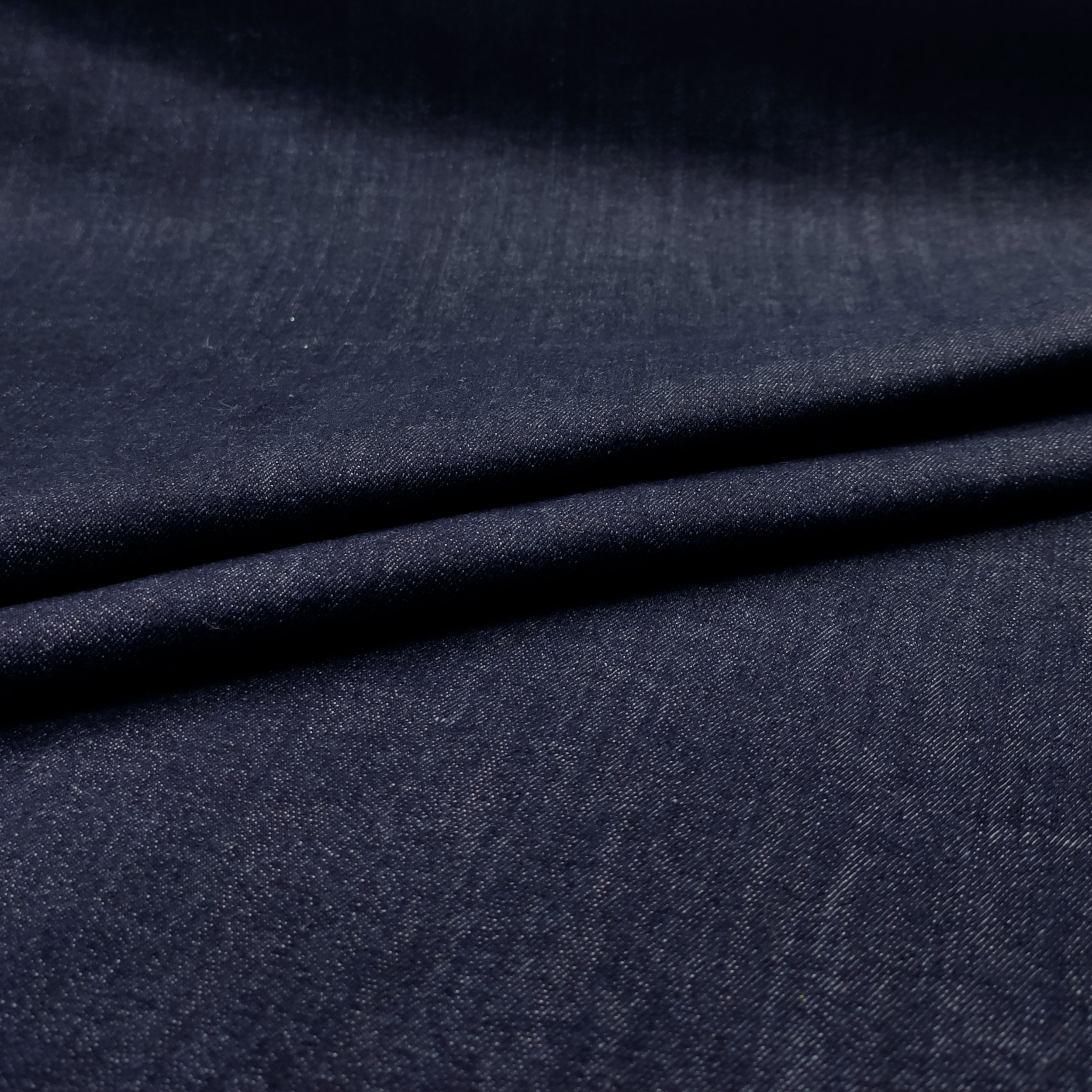 Tessuto Jeans Elastico Blu Scuro