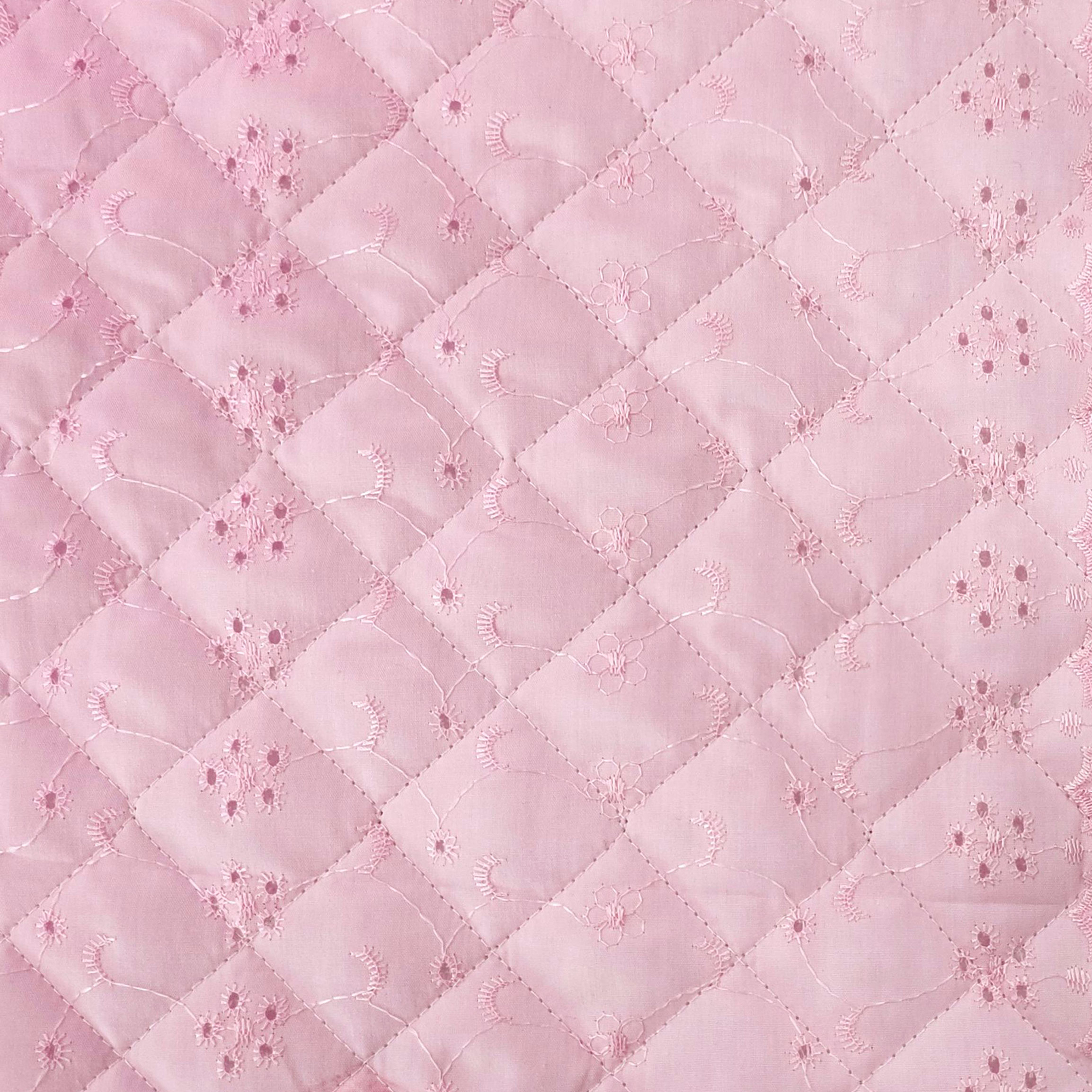 Tessuto Trapunta Sangallo Rosa