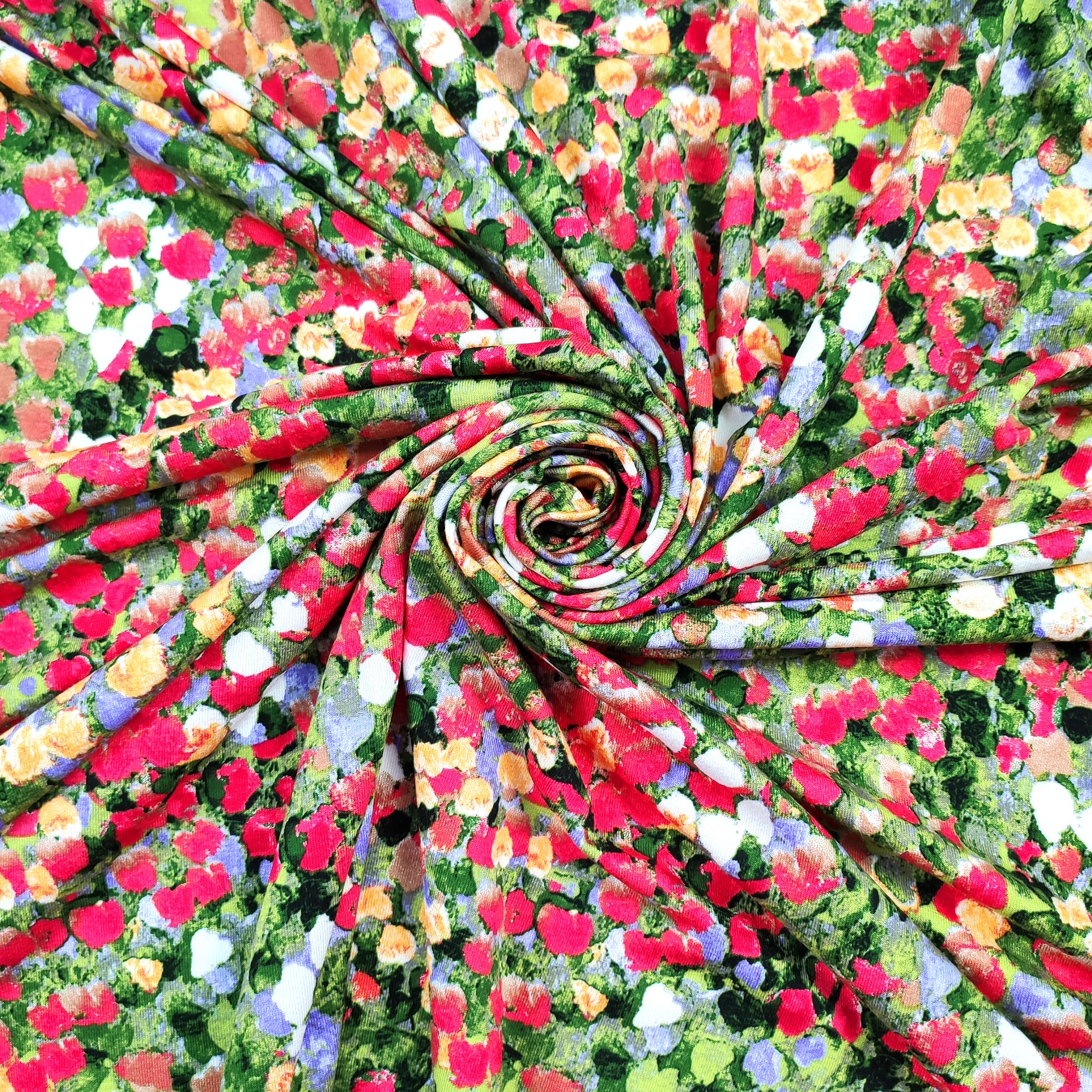 Viscosa Elasticizzata Fantasia Floreale Colorata