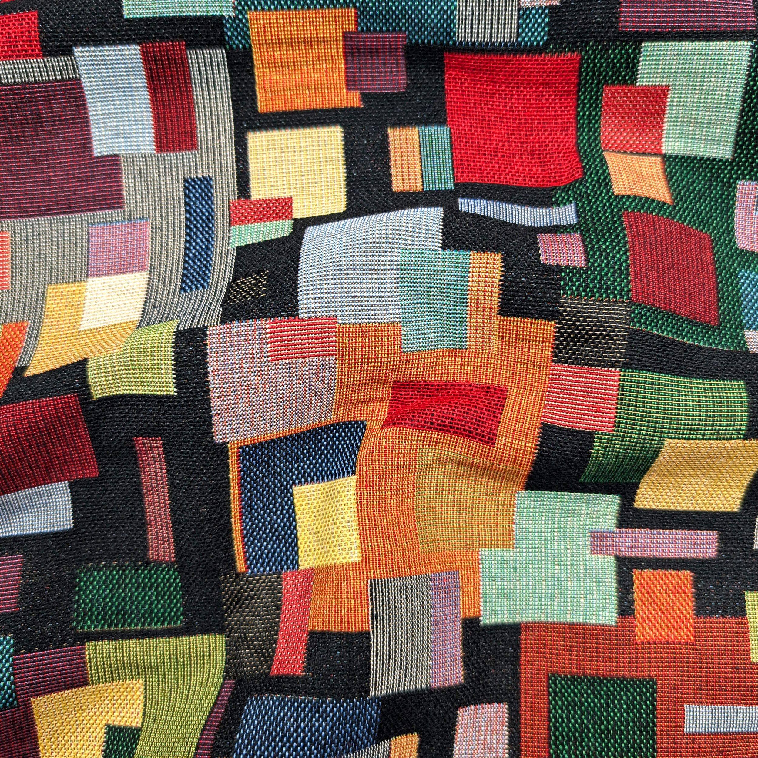 Tessuto Gobelin Fantasia Geometrie Colorate Image