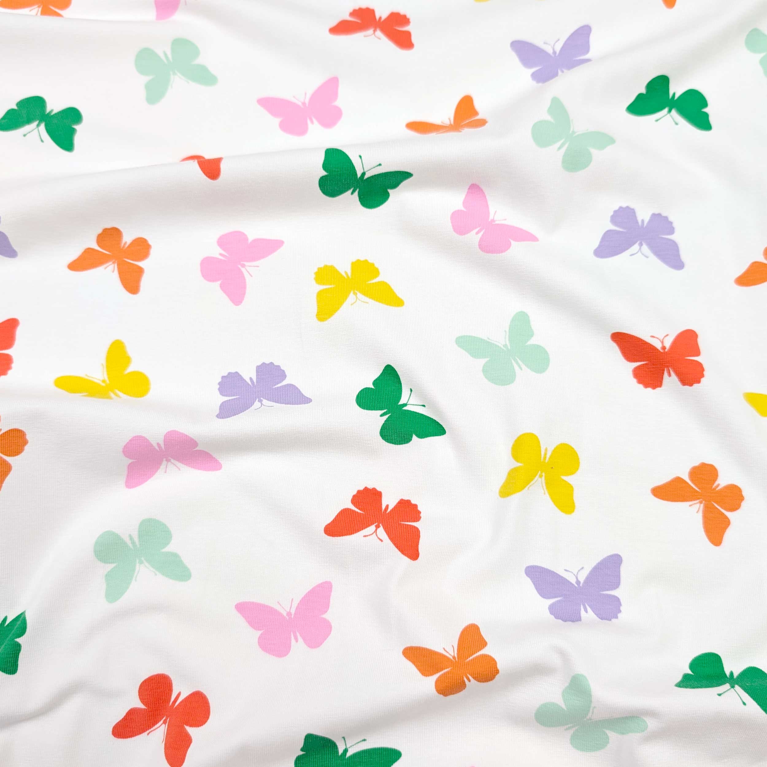 Maglina Cotone Farfalle Colorate Image