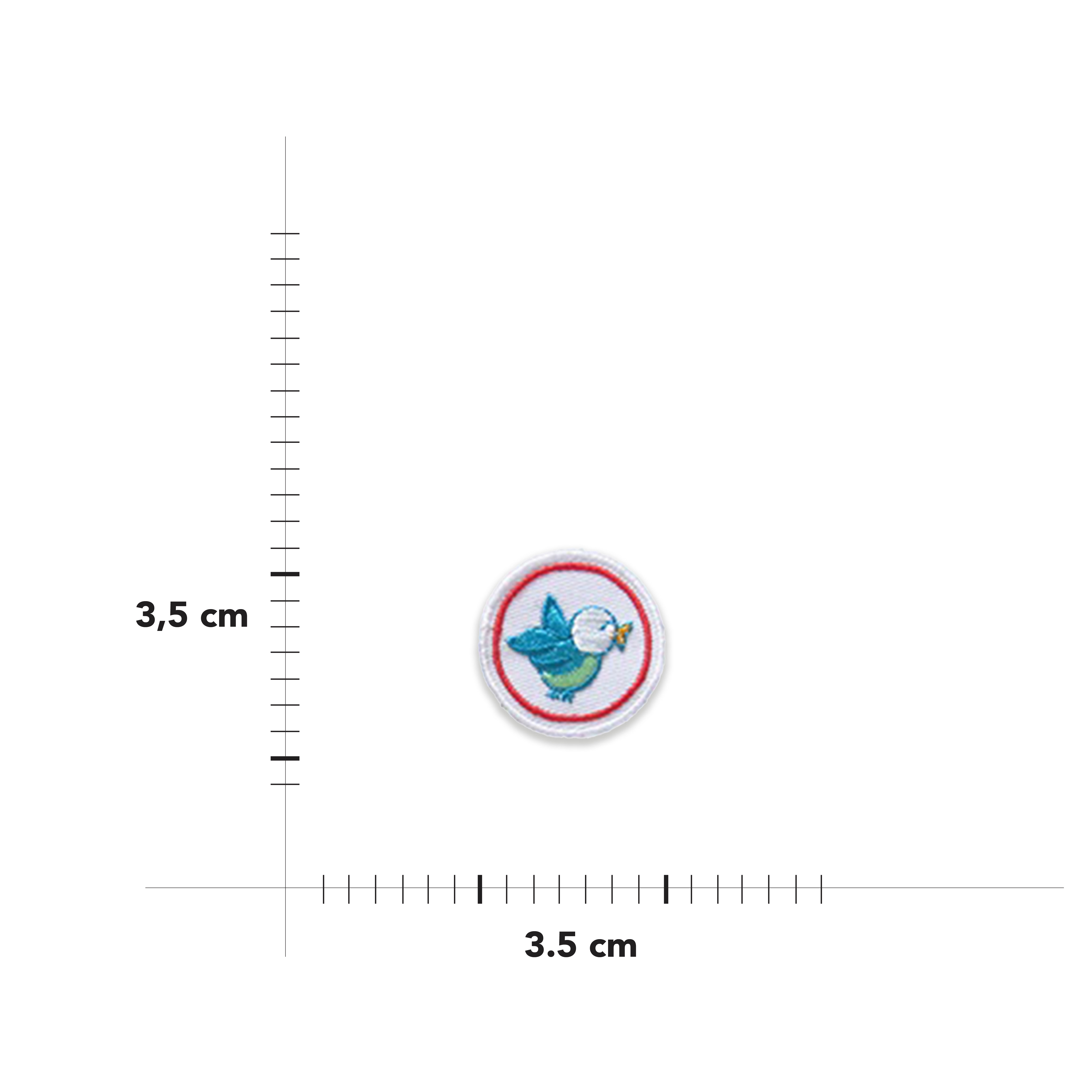 Applicazione Termoadesiva Rotonda Fantasia Image