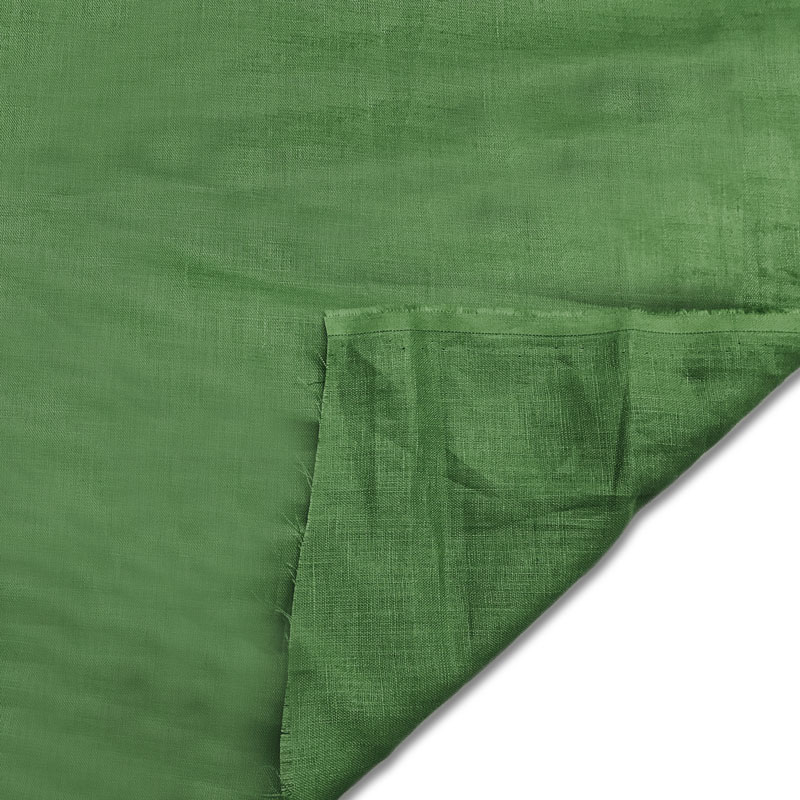 Tessuto lino verde militare