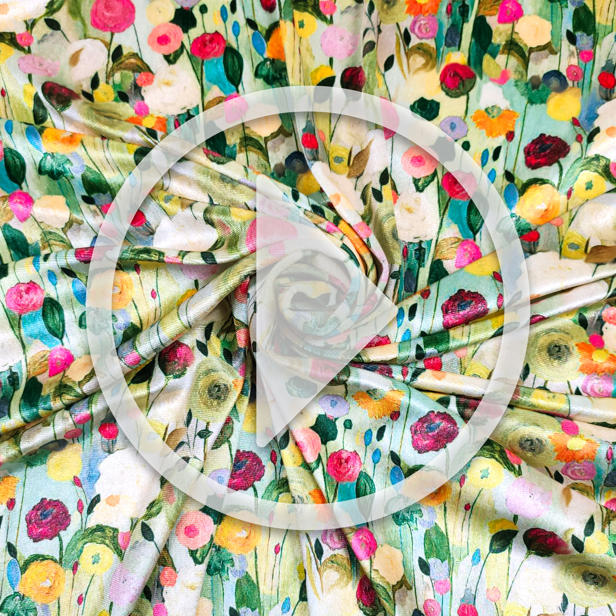 Vellutina Bielastica Fiori Impressionisti Image