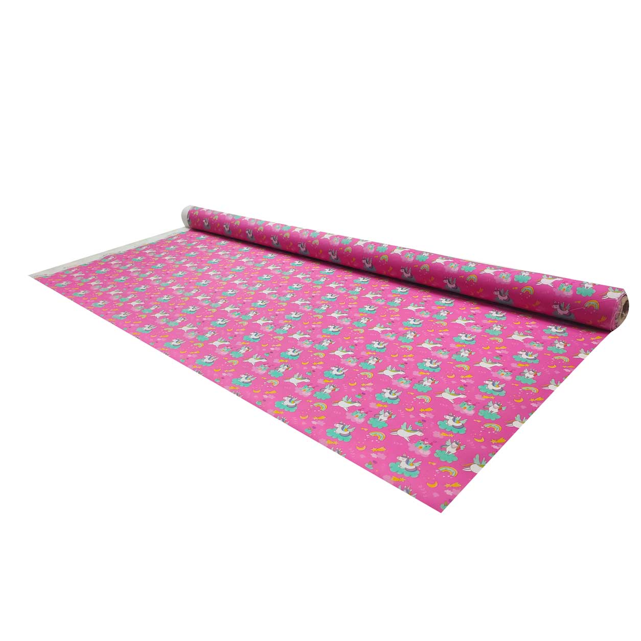stoffa cotone oeko tex panini tessuti con unicorni e castelli rosa