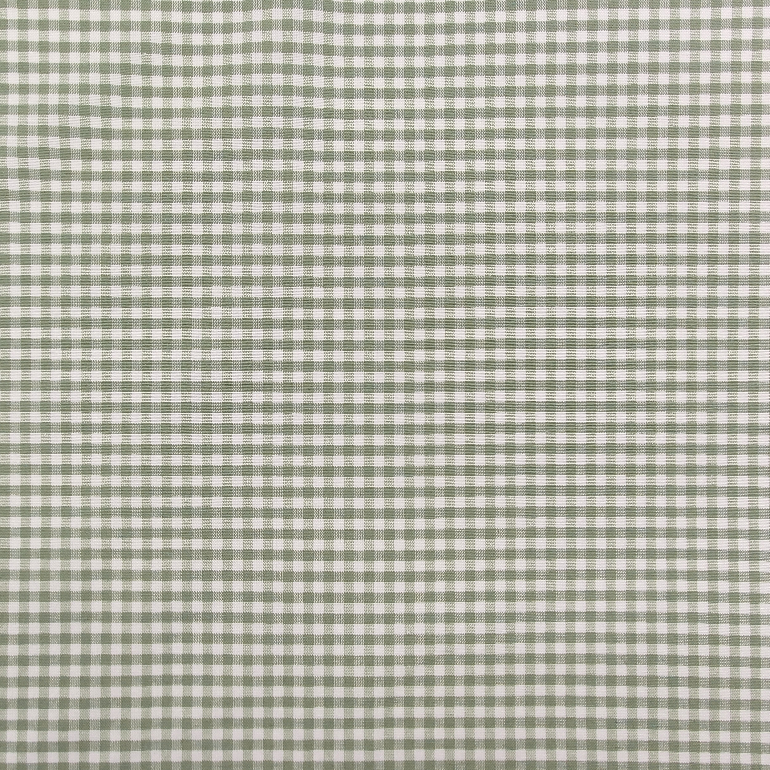 Tessuto per Tovaglia Misto Cotone Mini Quadretti Salvia