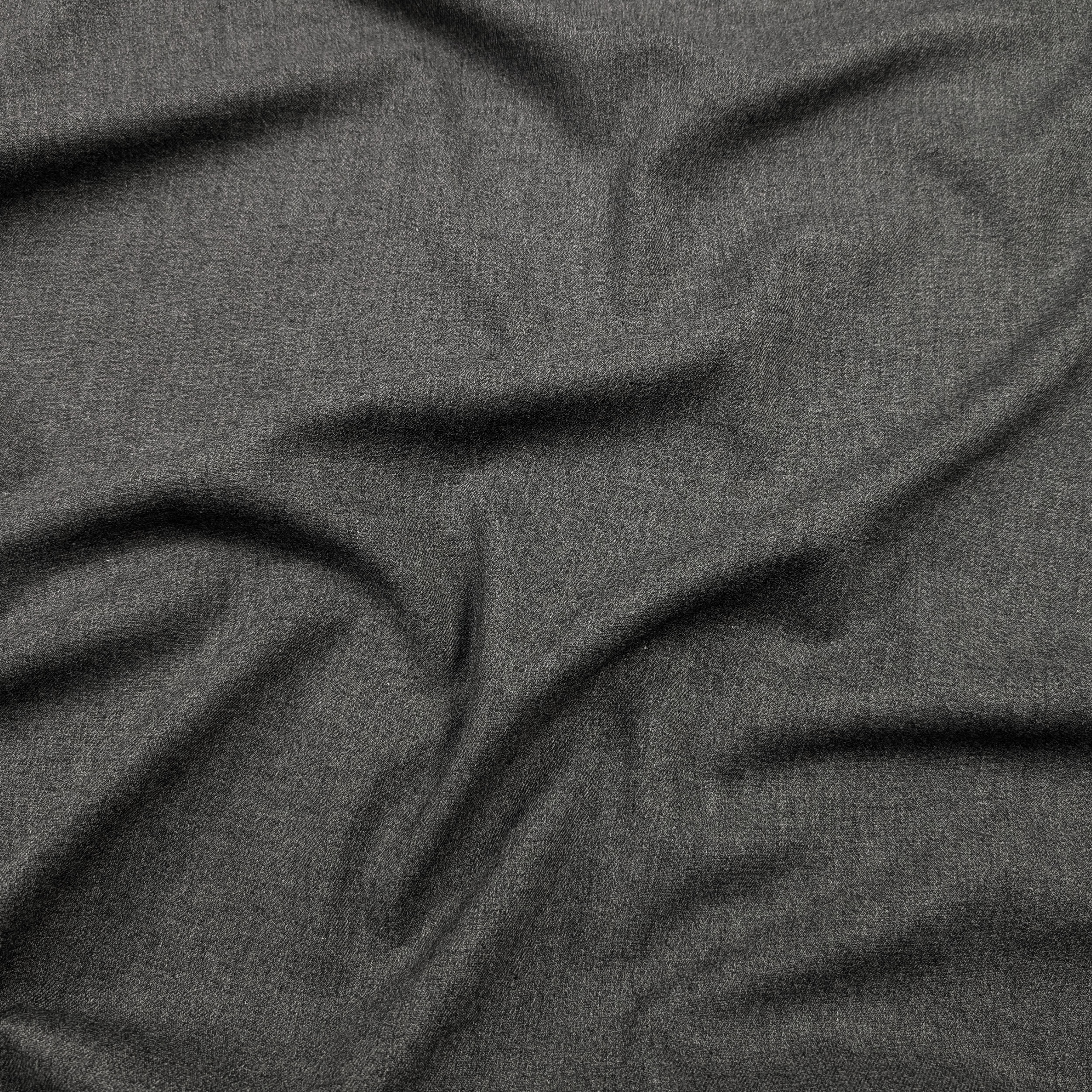 Tessuto Caldo Cotone Elasticizzato Grigio Image