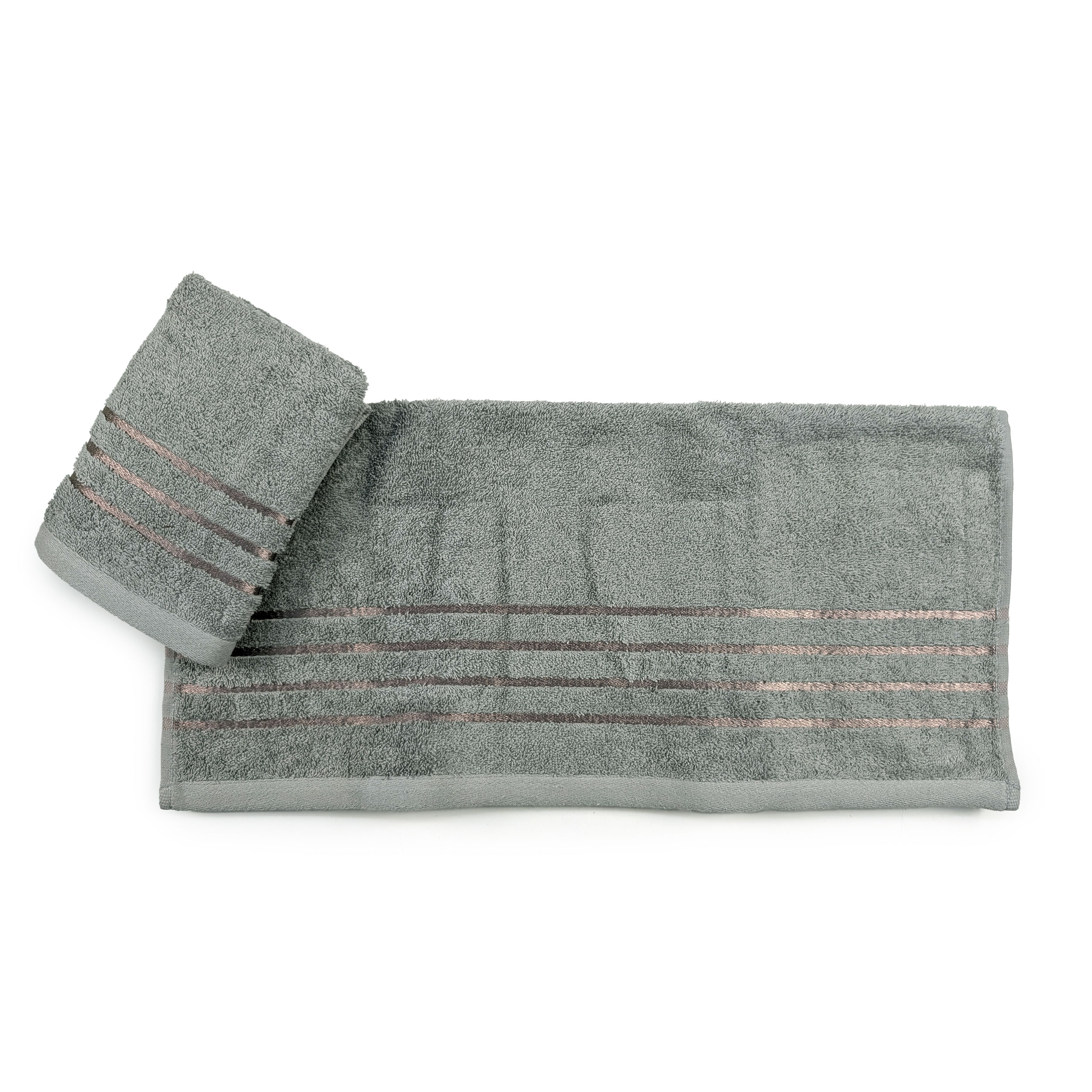 Set Asciugamani Bagno Viso e Ospite Grigio Image