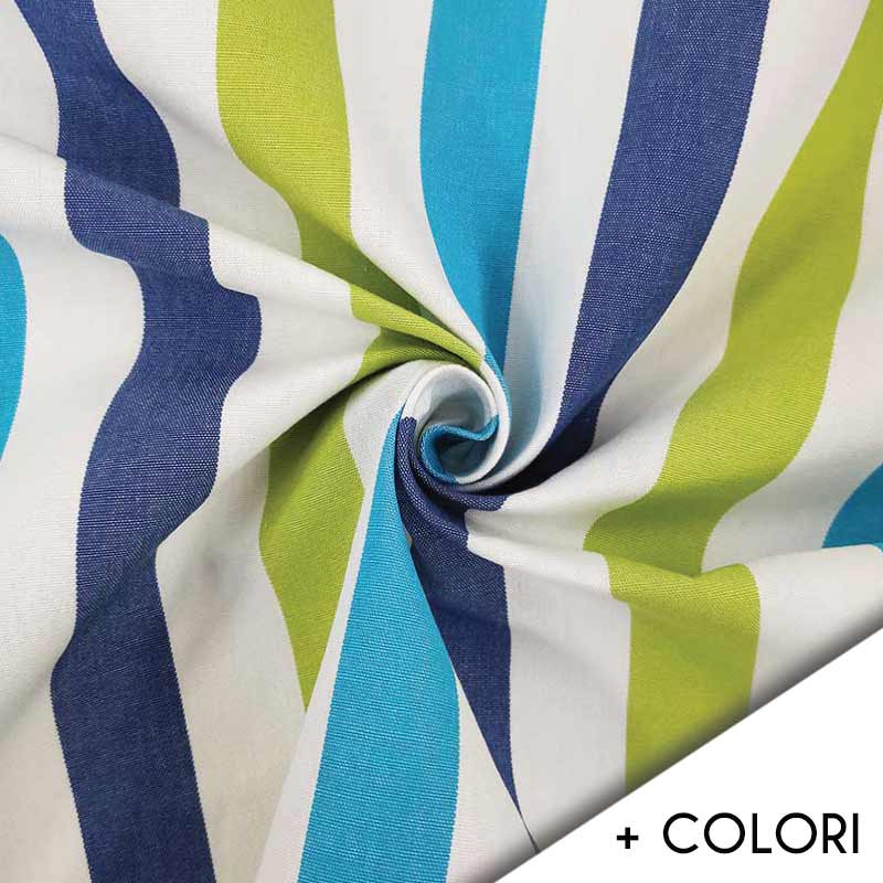 Mashup Tessuto da Esterno Multicolor Rigato