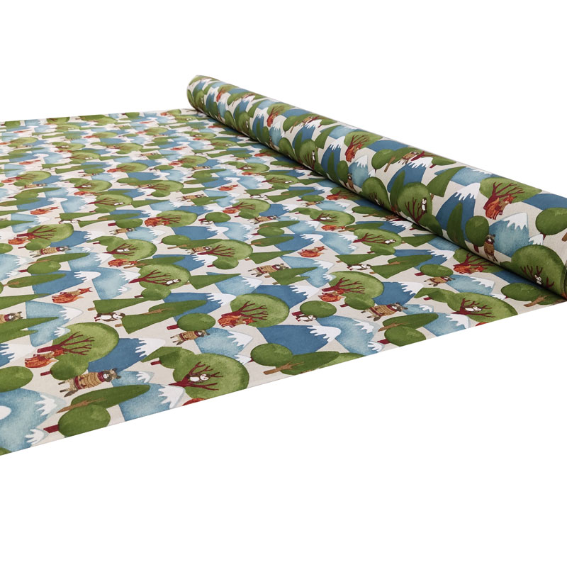 tessuto-misto-cotone-animali-nella-foresta