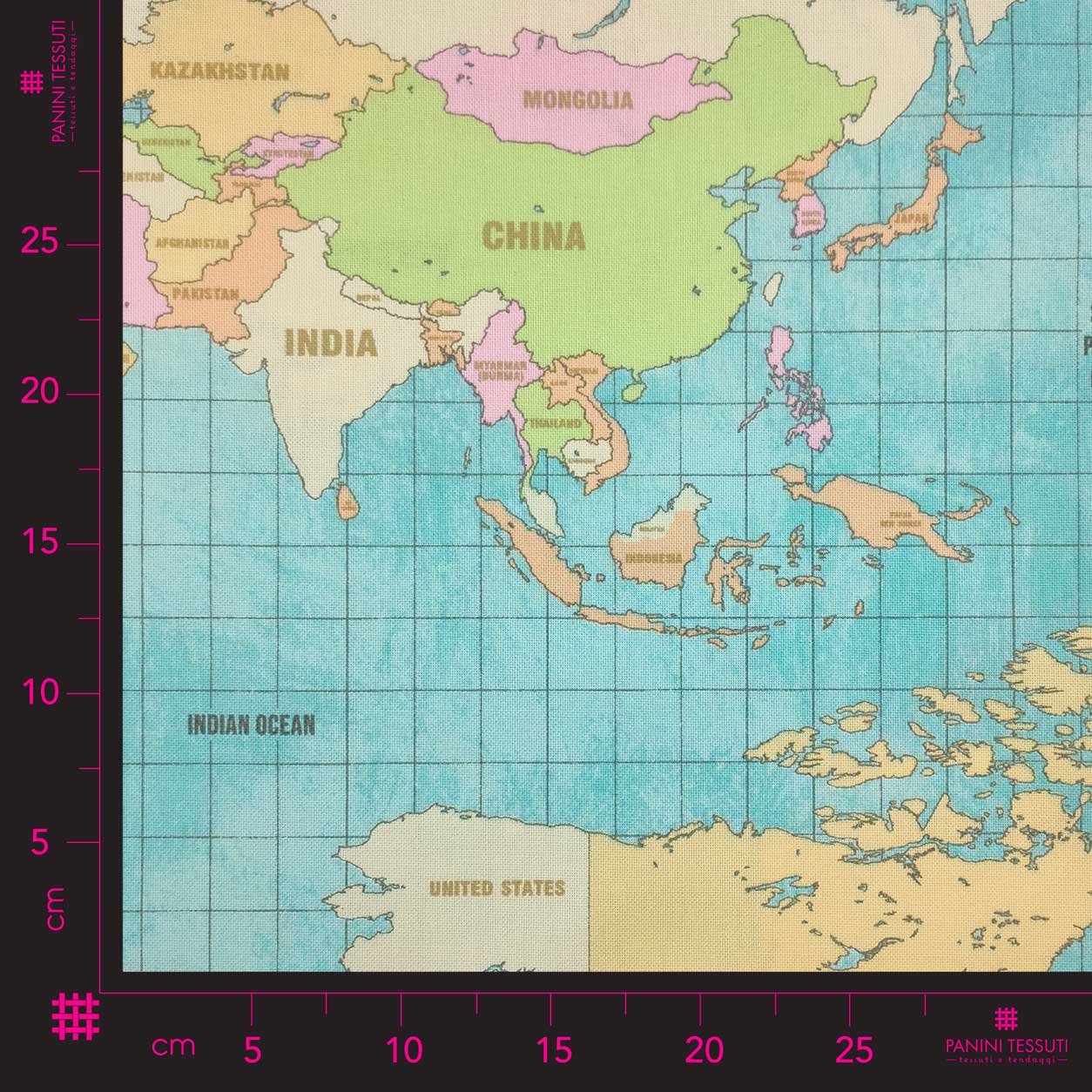 panama con cartina geografica mondiale vintage
