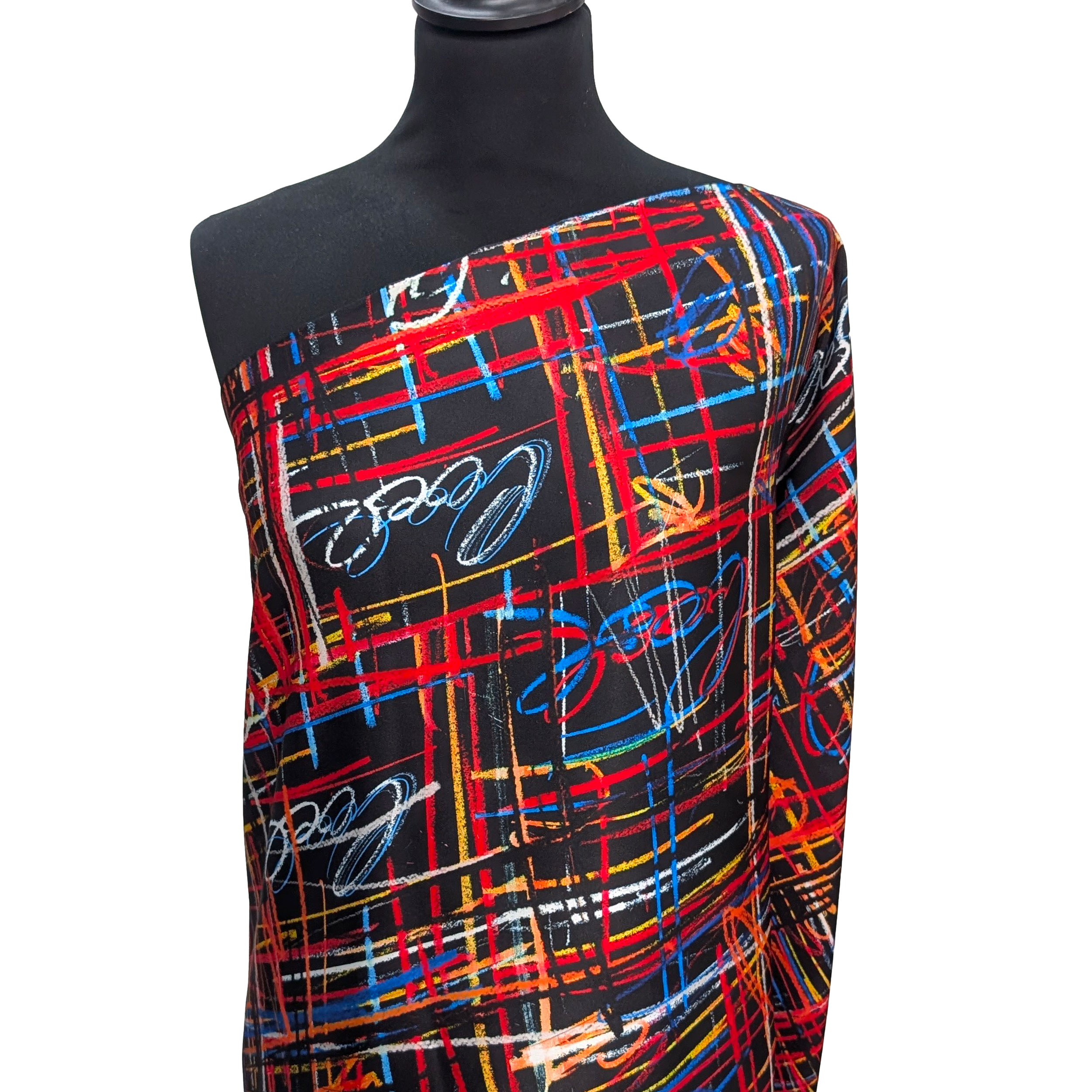 Raso Setato Alta Moda Fantasia Moderna Multicolor Image