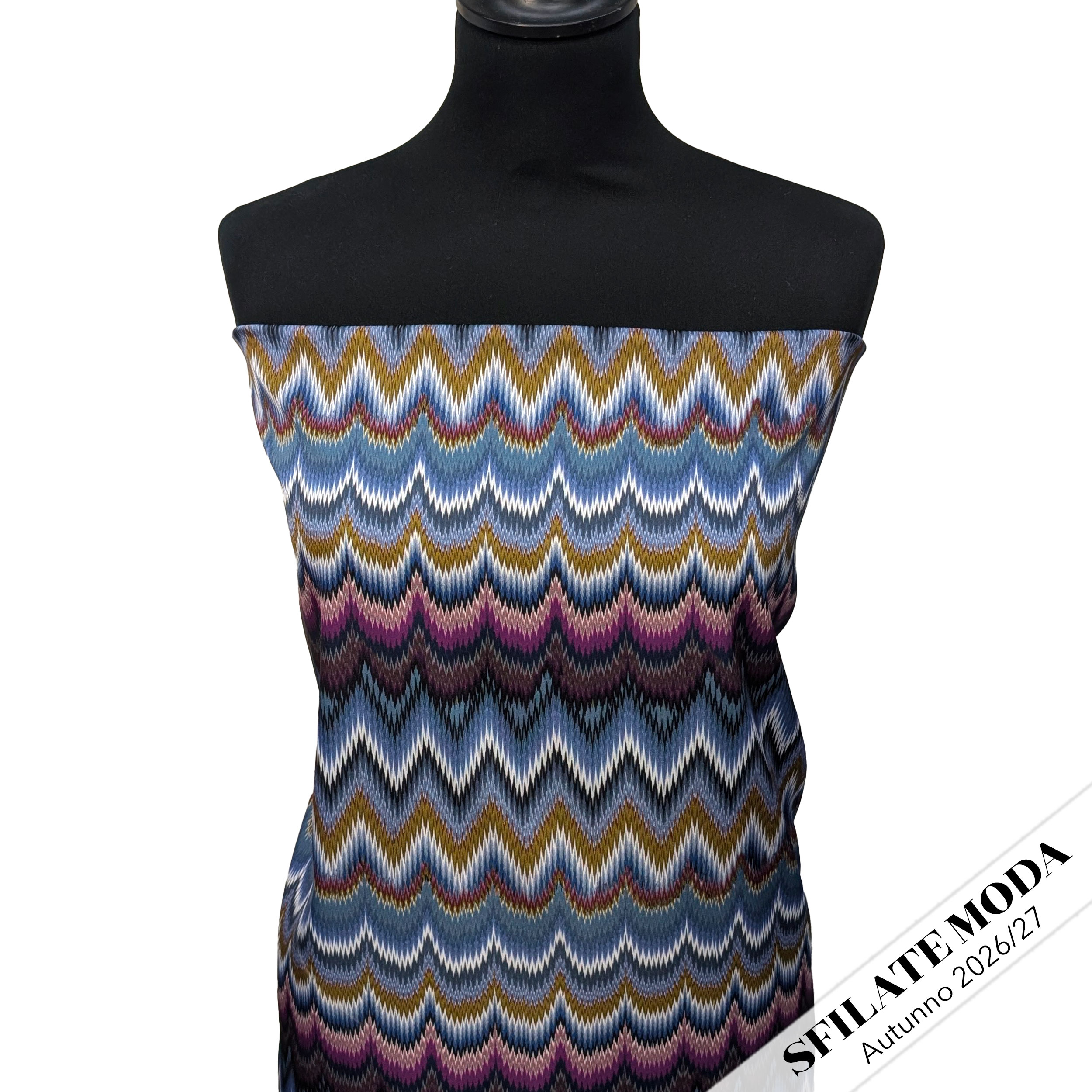 Raso Setato Alta Moda Trame Ondulate Image