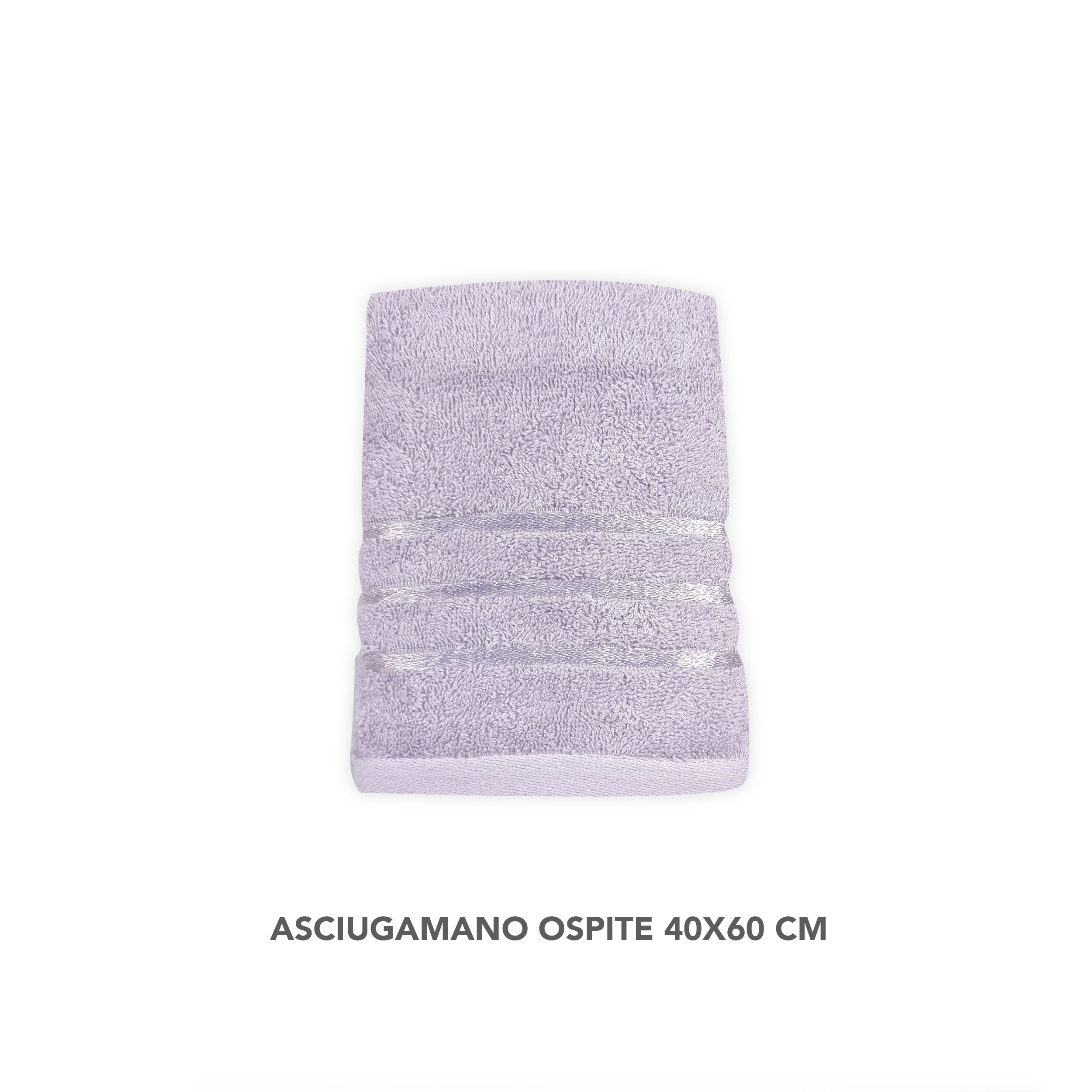 Set Asciugamani Bagno Viso e Ospite Lilla Image