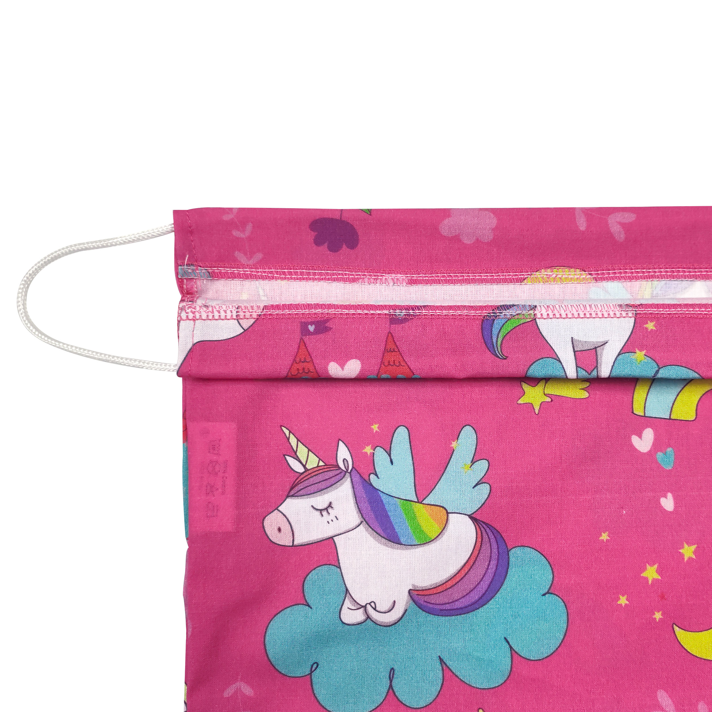 Sacchetto per il Cambio Asilo Unicorni e Castelli